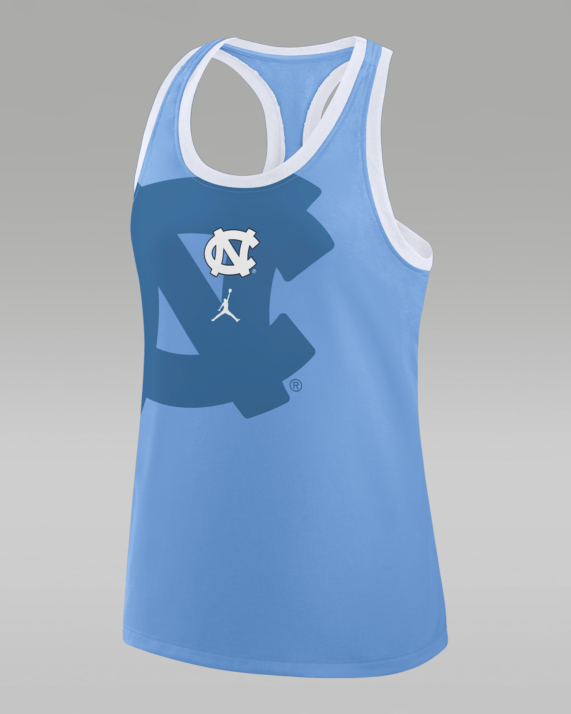 North Carolina Primetime Shadow Women's Jordan Brand College Racerback Tank Top - Blue
