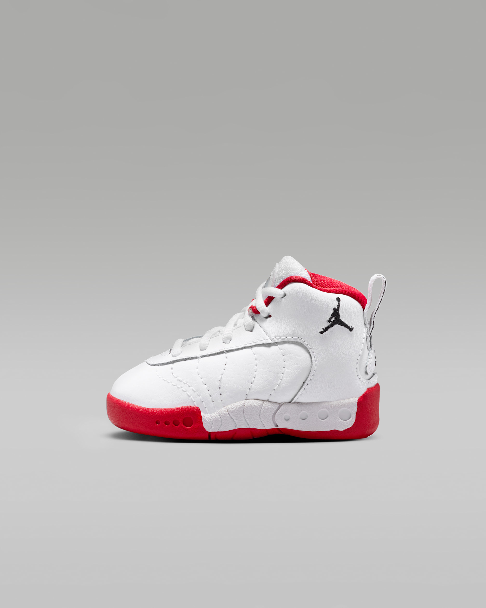 Jordan Jumpman Pro Baby/Toddler Shoes - White/True Red/Metallic Silver/Black