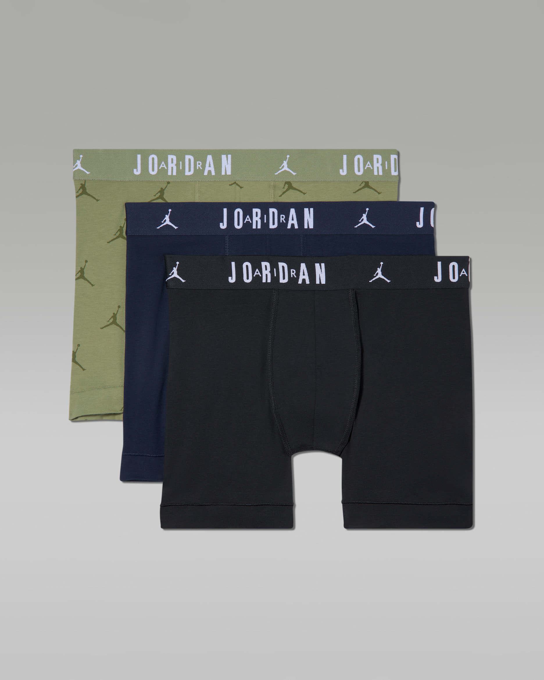 Jordan Men's Dri-FIT Jumpman Flight Cotton Boxer Briefs (3-Pack) - Alligator