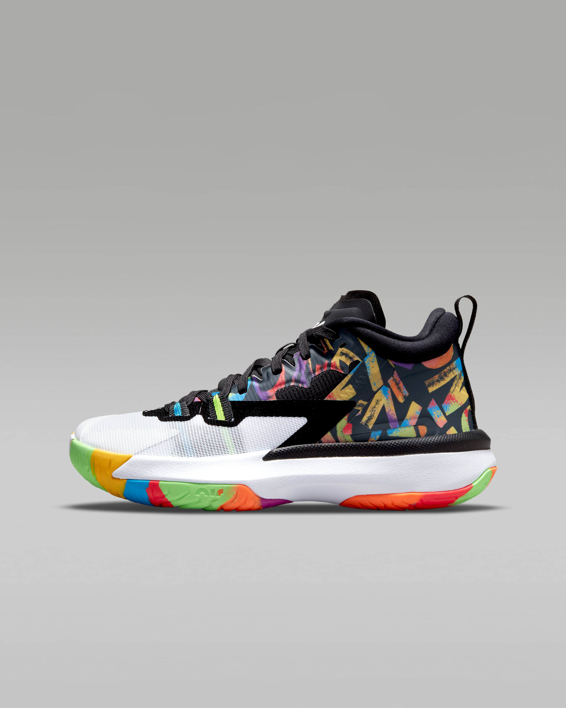 Zion 1 Older Kids' Shoes - Black/Bright Crimson/Amarillo/White