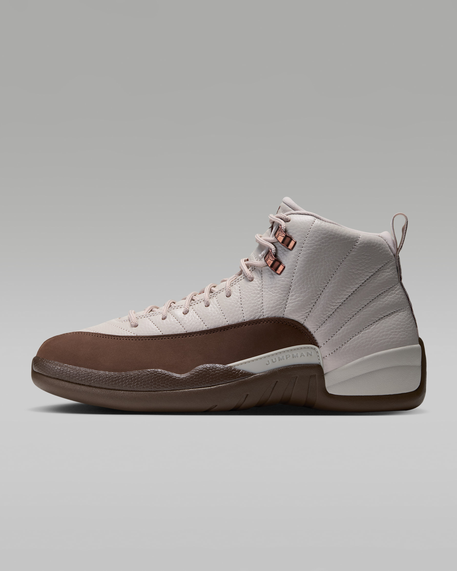 Air Jordan 12 Retro "Fireside" Men's Shoes - Light Orewood Brown/Cacao Wow/Team Red/Cacao Wow