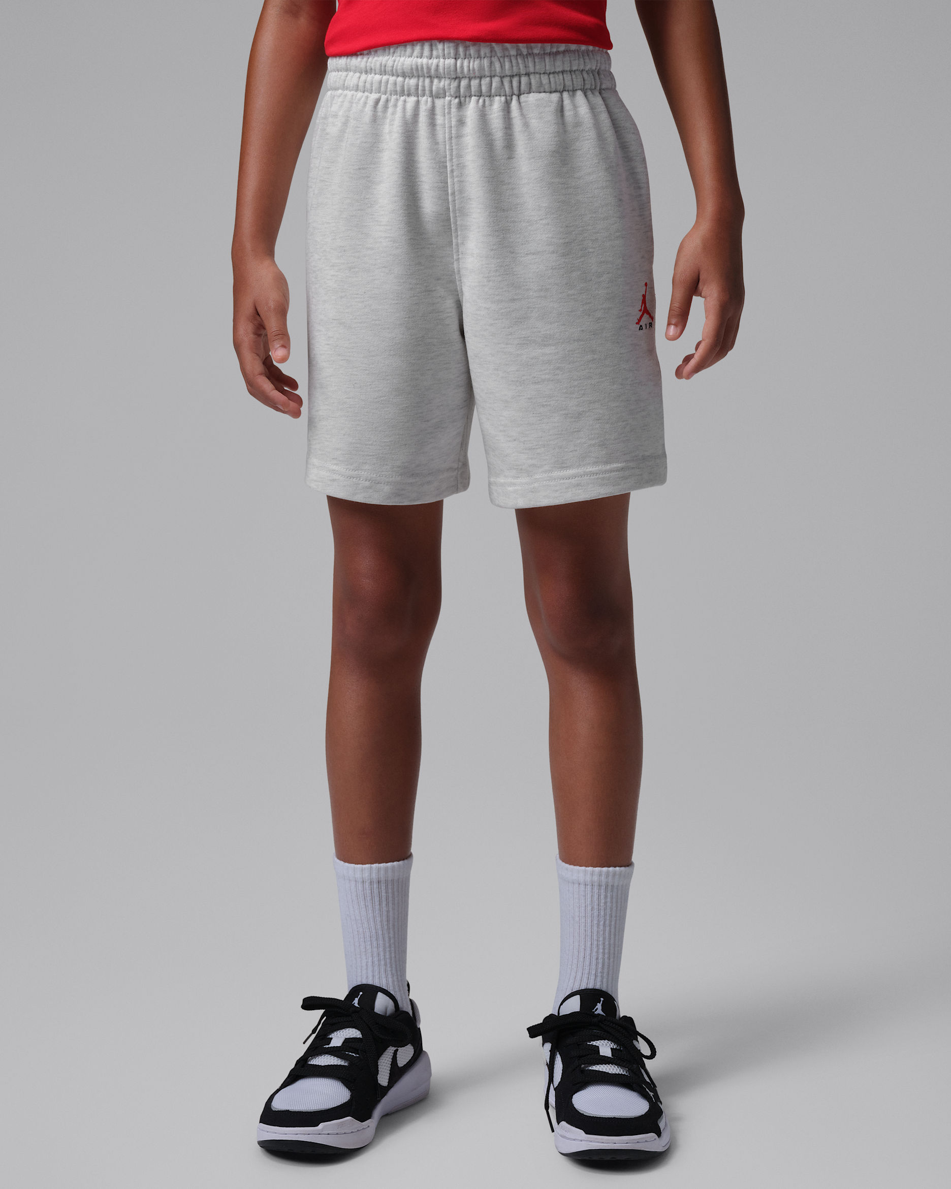 Shorts de French Terry Brooklyn para niños talla grande Jordan - Gris neutro jaspeado