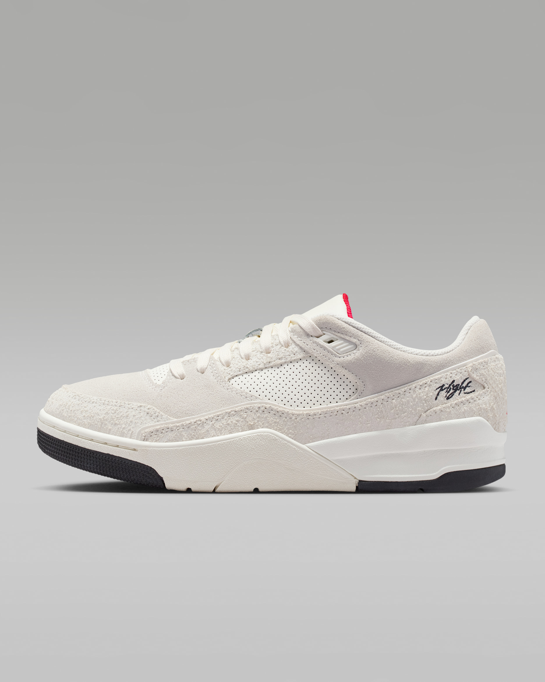 Jordan Flight Court Erkek Ayakkabısı - Sail/University Red/Siyah