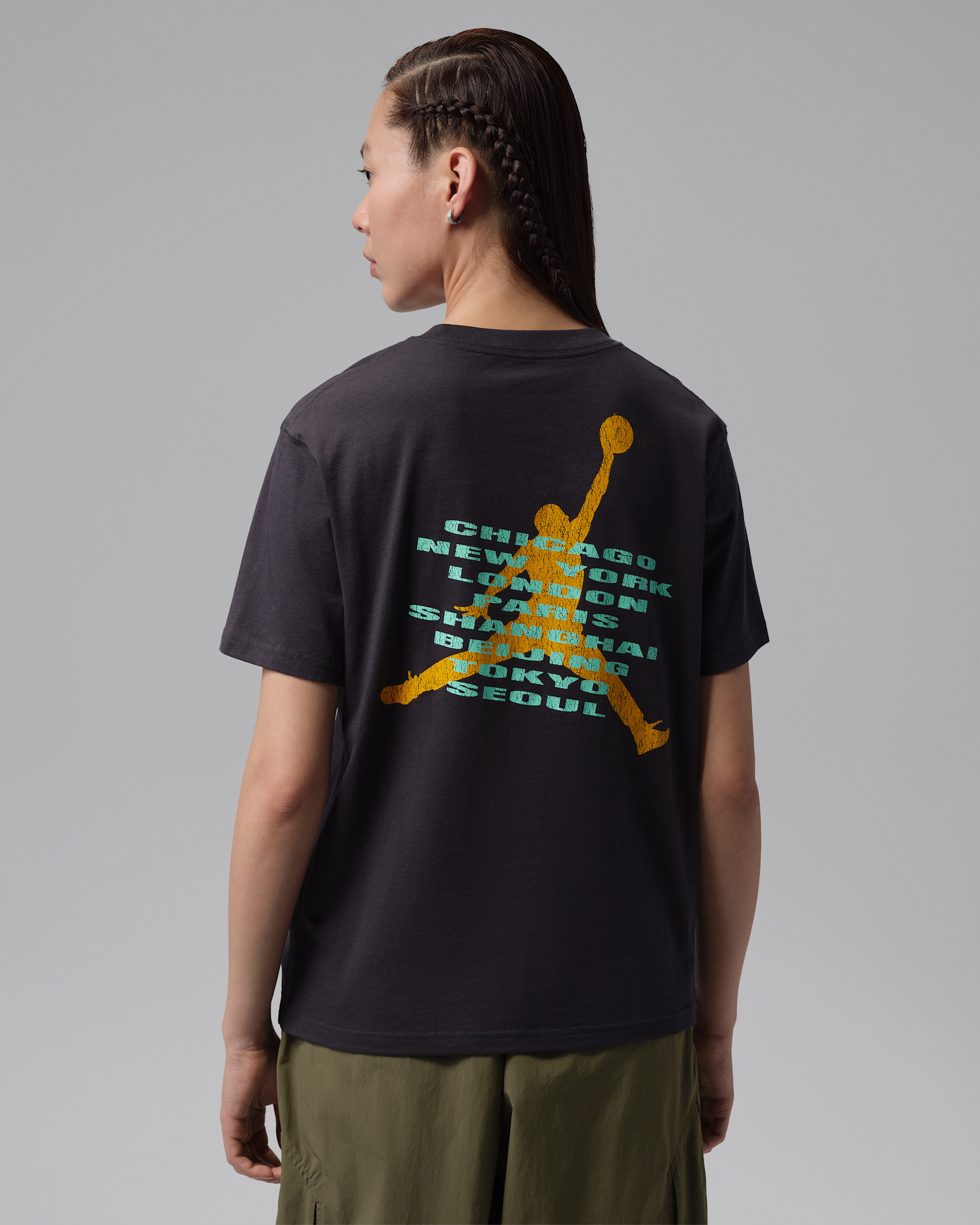 Jordan Brooklyn Women's Girlfriend T-Shirt - Off Noir