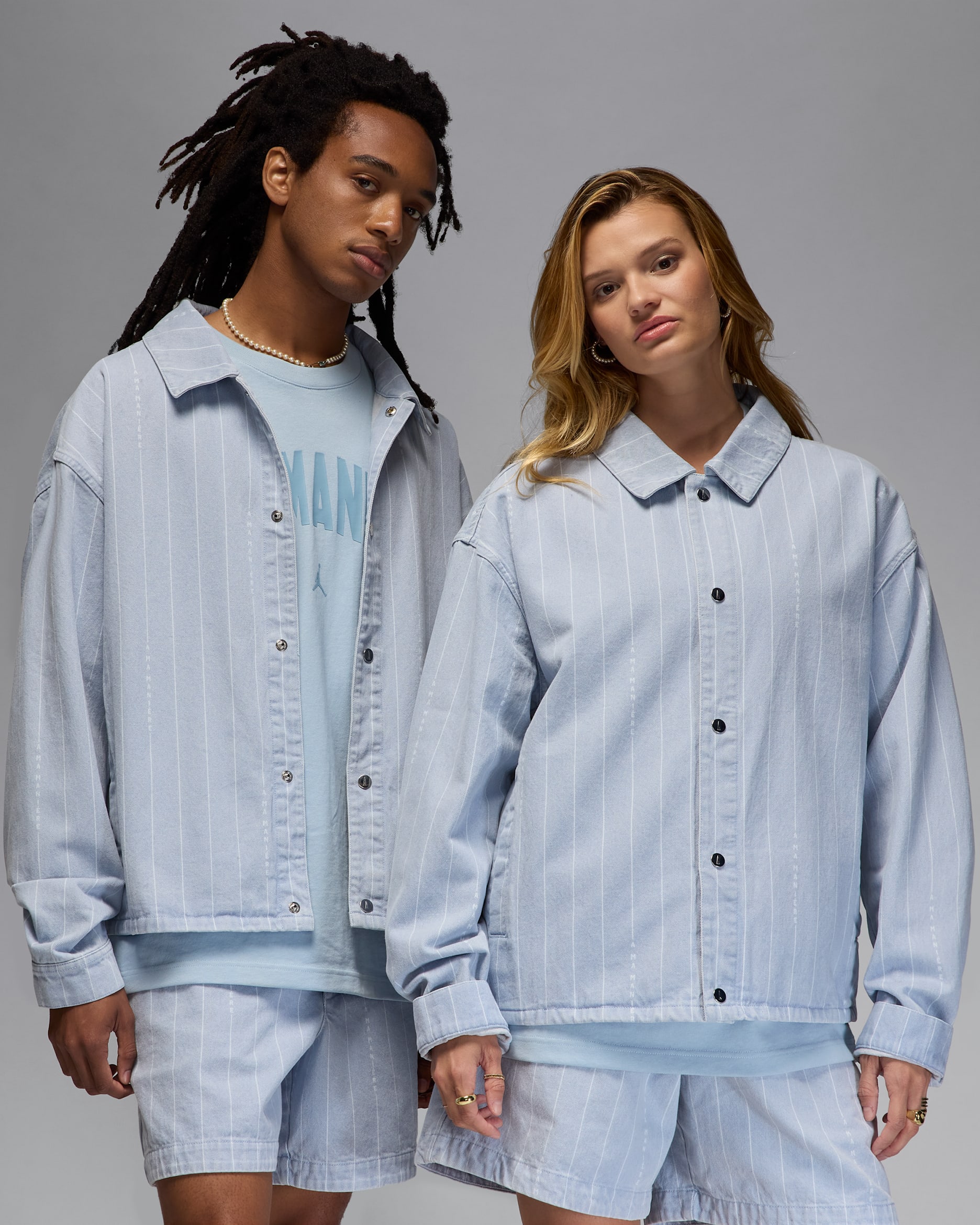 ジョーダン x ア マ マニエール メンズジャケット - ライトアーモリーブルー