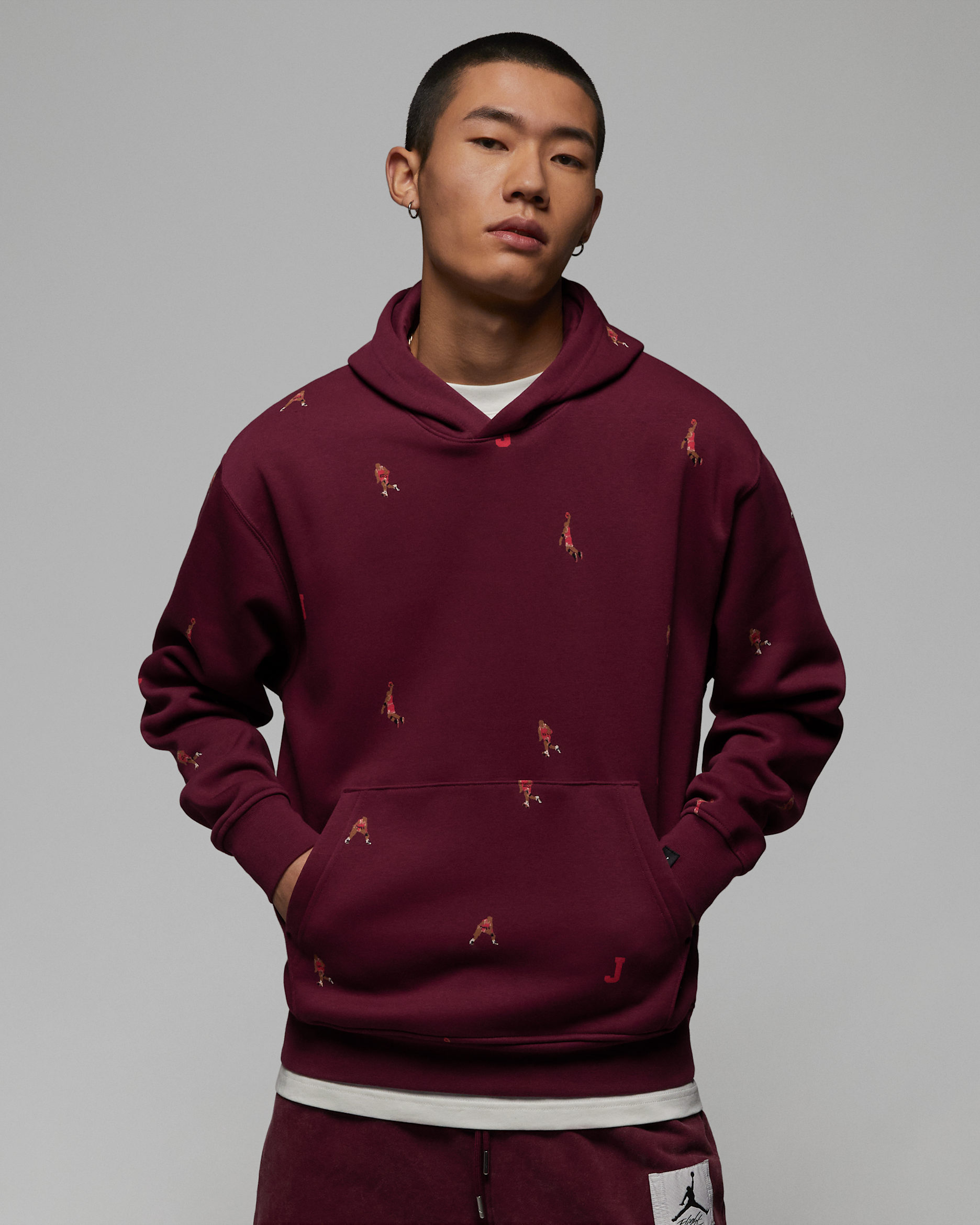 เสื้อแบบสวมผ้าฟลีซ Holiday Jumpman Jordan Essentials - Cherrywood Red