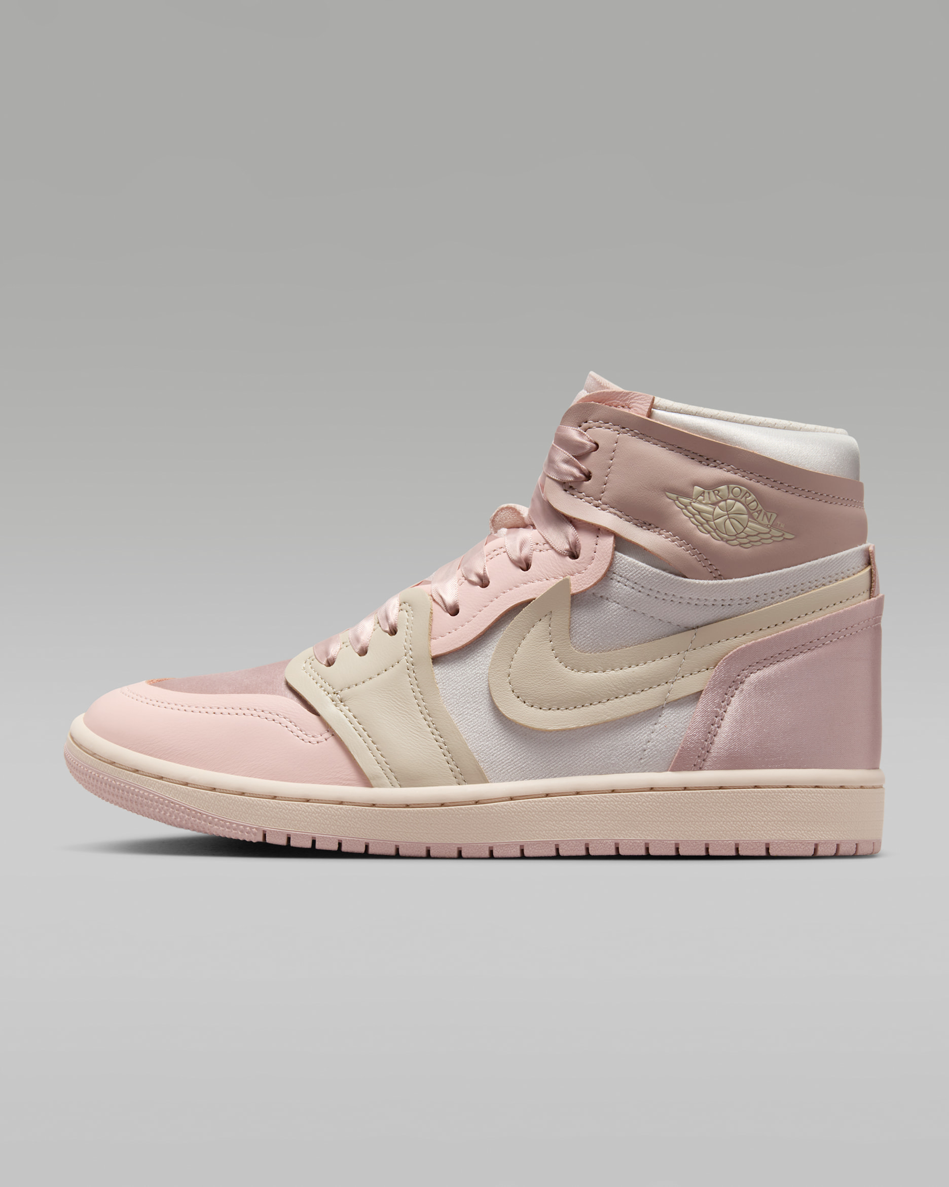 Tenis para mujer Air Jordan 1 High Method of Make - Rosa Oxford/Atmósfera/Fantasma/Café claro leyenda
