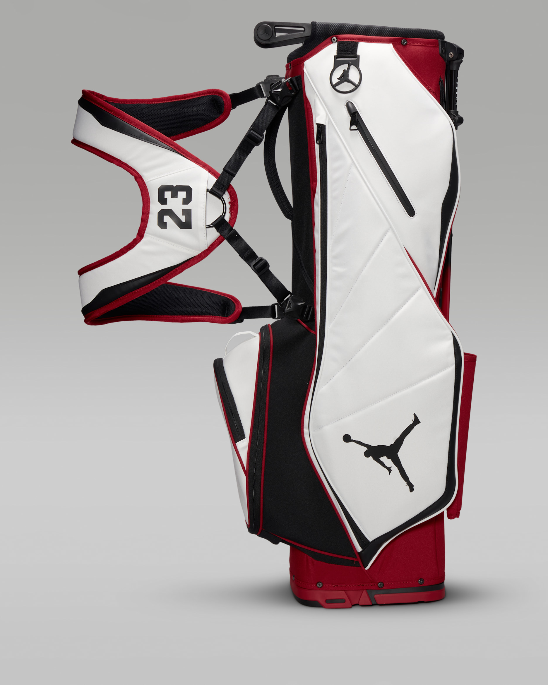 Jordan Fadeaway 6-Way Golf Bag - Varsity Red/White/Black