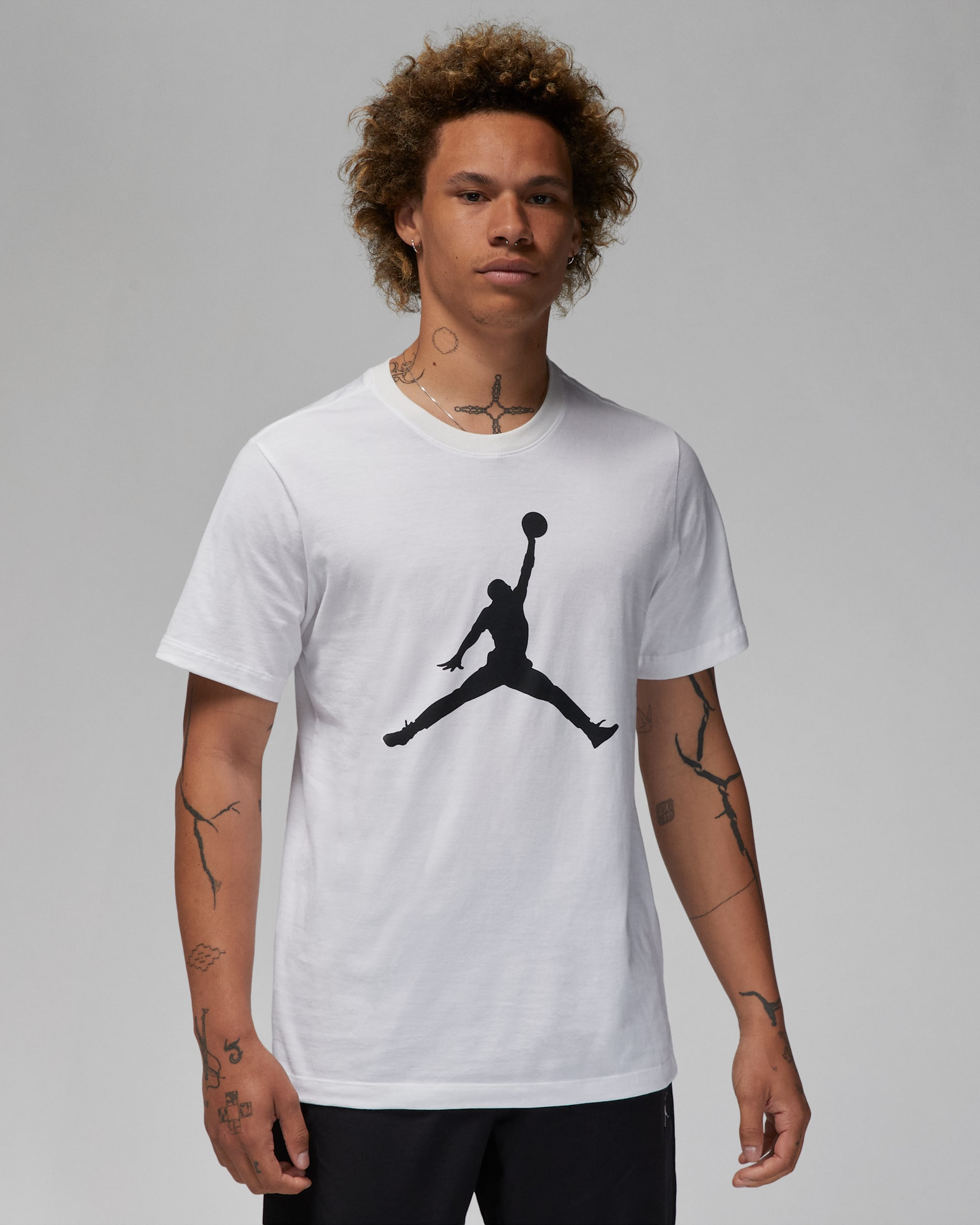 Jordan Jumpman Men's T-Shirt - White/Black/Black