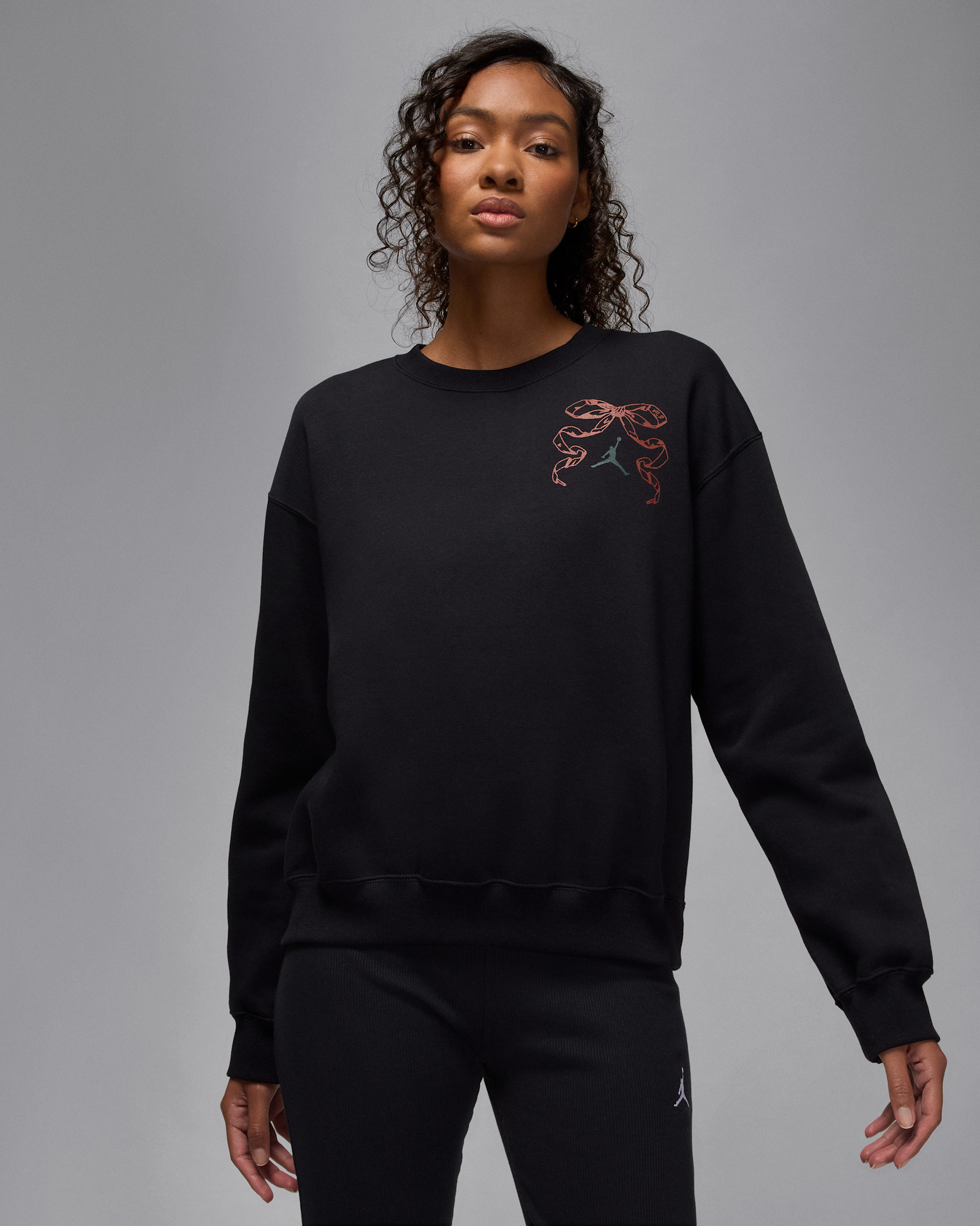 Jordan Brooklyn Fleece Women's Crew-Neck Pullover - Black