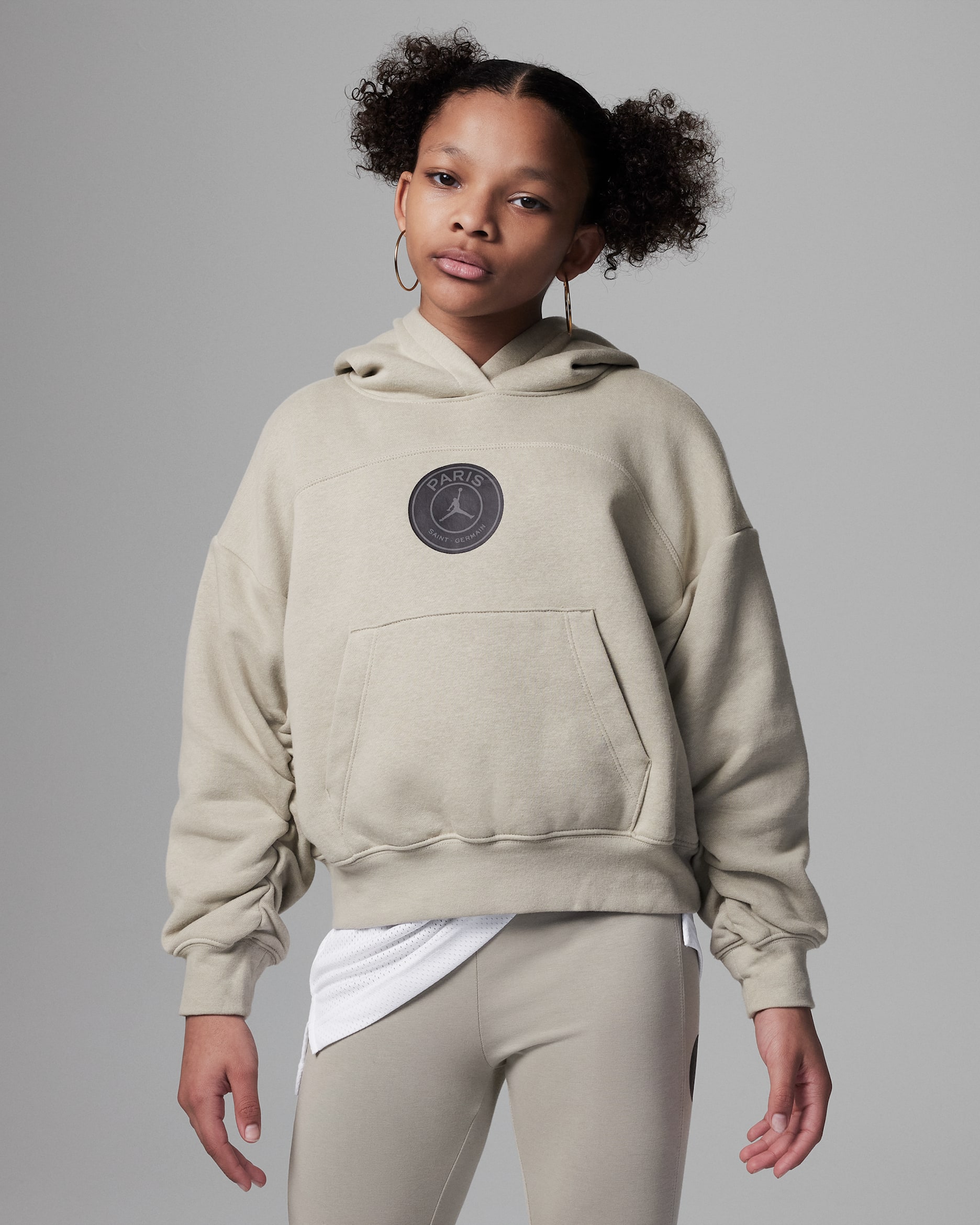 Jordan París Saint-Germain Pullover Hoodie Dessuadora amb caputxa - Nen/a - Stone