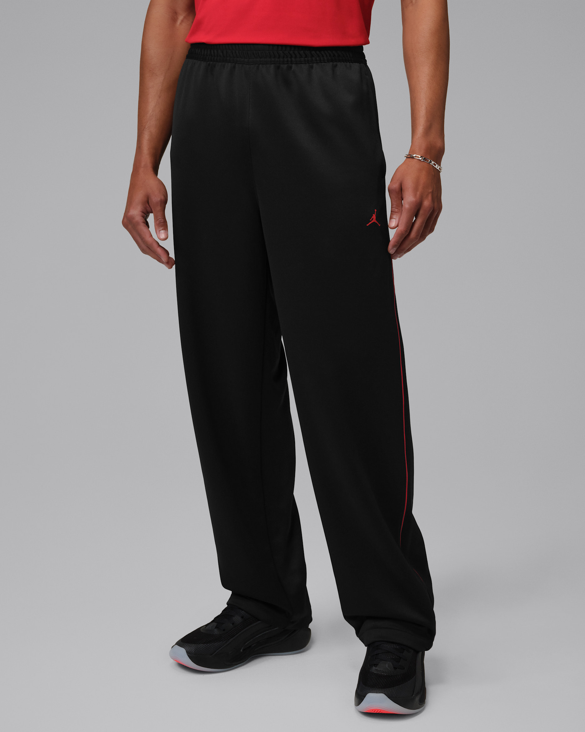 Jordan Jumpman Men's Track Pants - Black/Gym Red/Gym Red