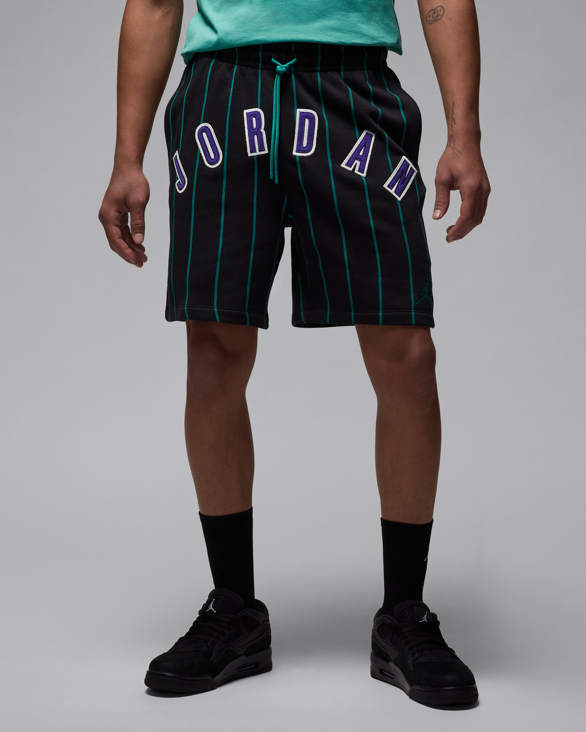 Shorts para hombre Jordan Brooklyn Fleece - Sombrío apagado/Esmeralda nuevo