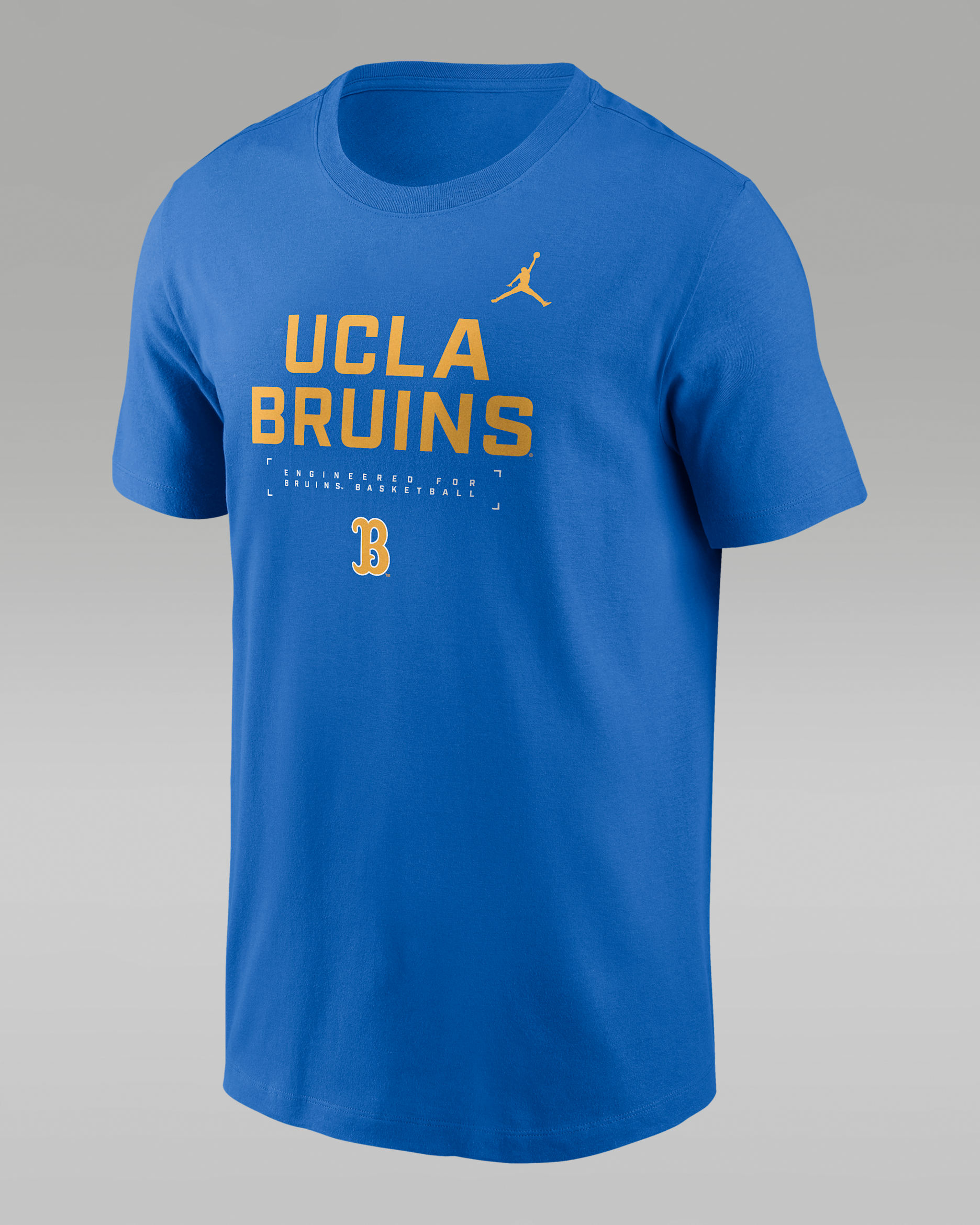 UCLA Courtside Basketball Men's Jordan Brand Dri-FIT College T-Shirt - Blue
