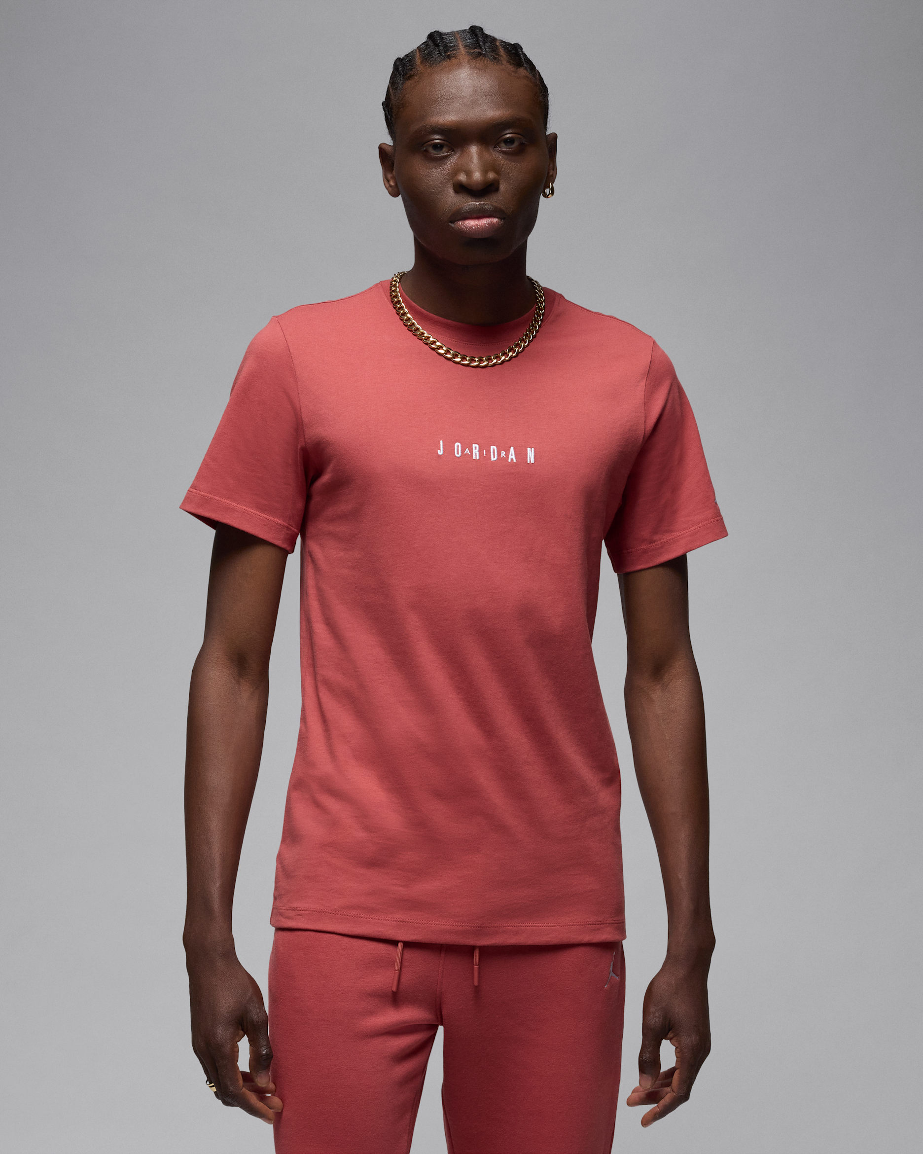 Playera para hombre Jordan Air - Cañón óxido/Blanco/Blanco