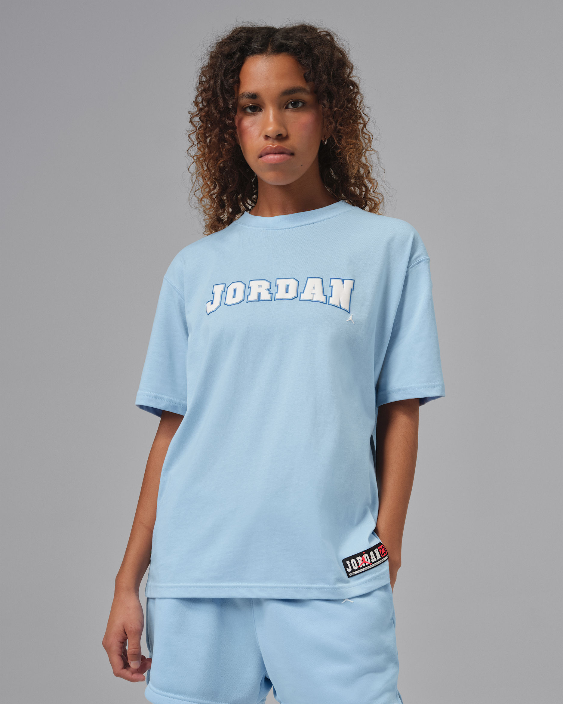 Jordan Brooklyn Women's Graphic T-Shirt - Psychic Blue/White