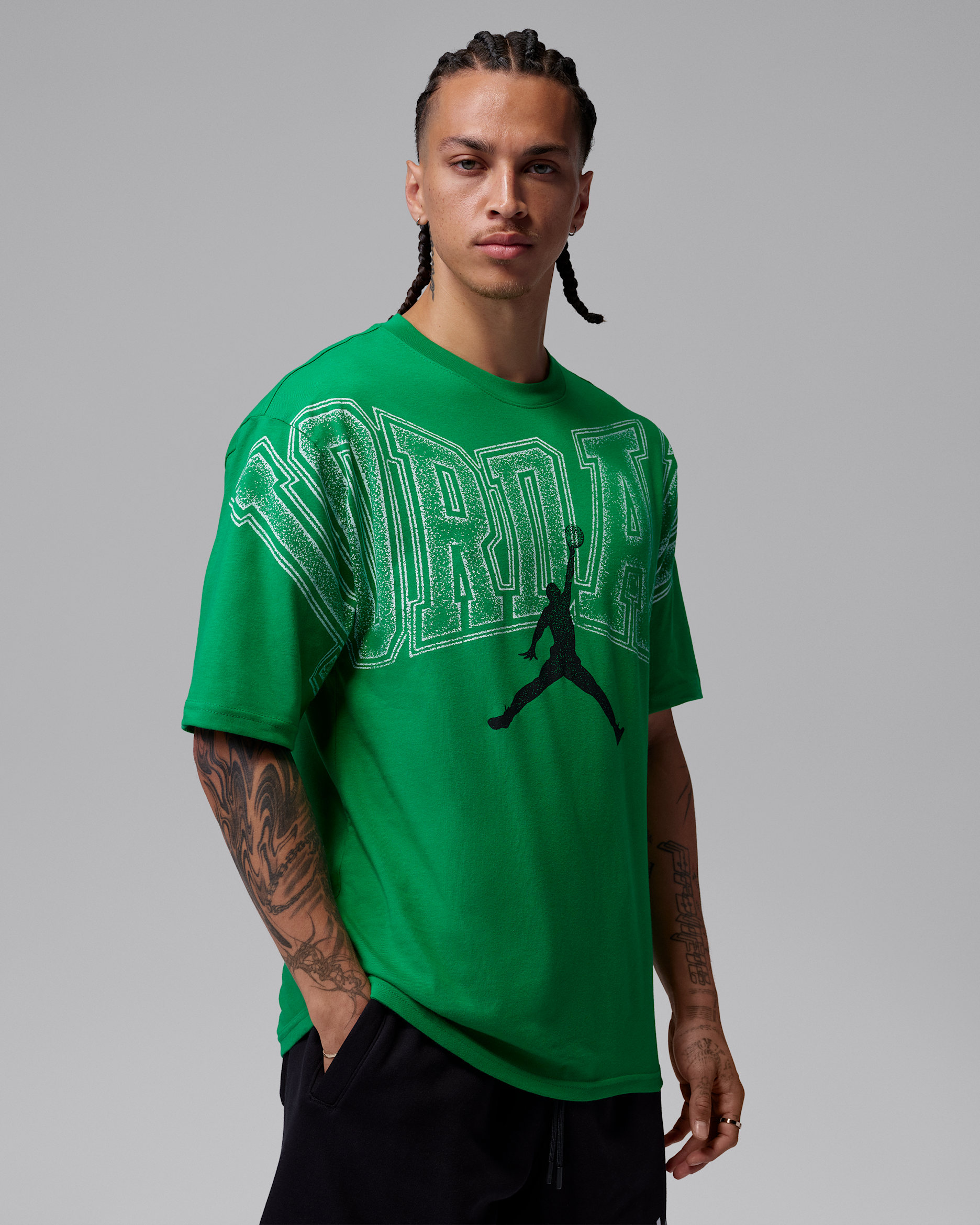 Jordan Men's Graphic T-Shirt - Lucky Green/Black