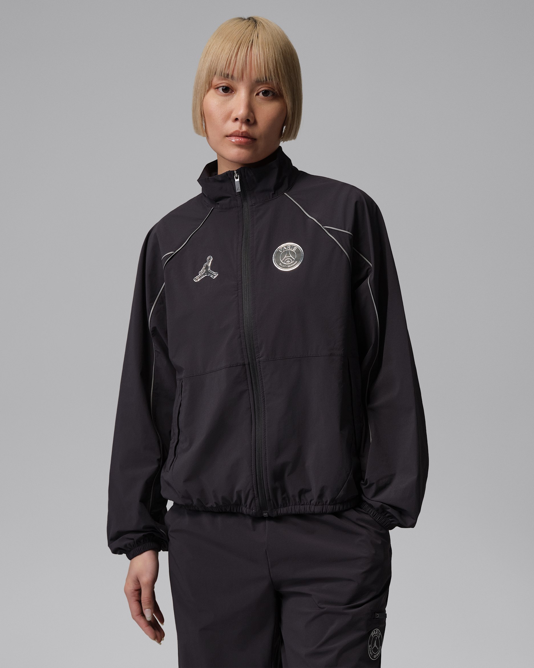 Paris Saint-Germain Women's Anthem Jacket - Oil Grey/Oil Grey