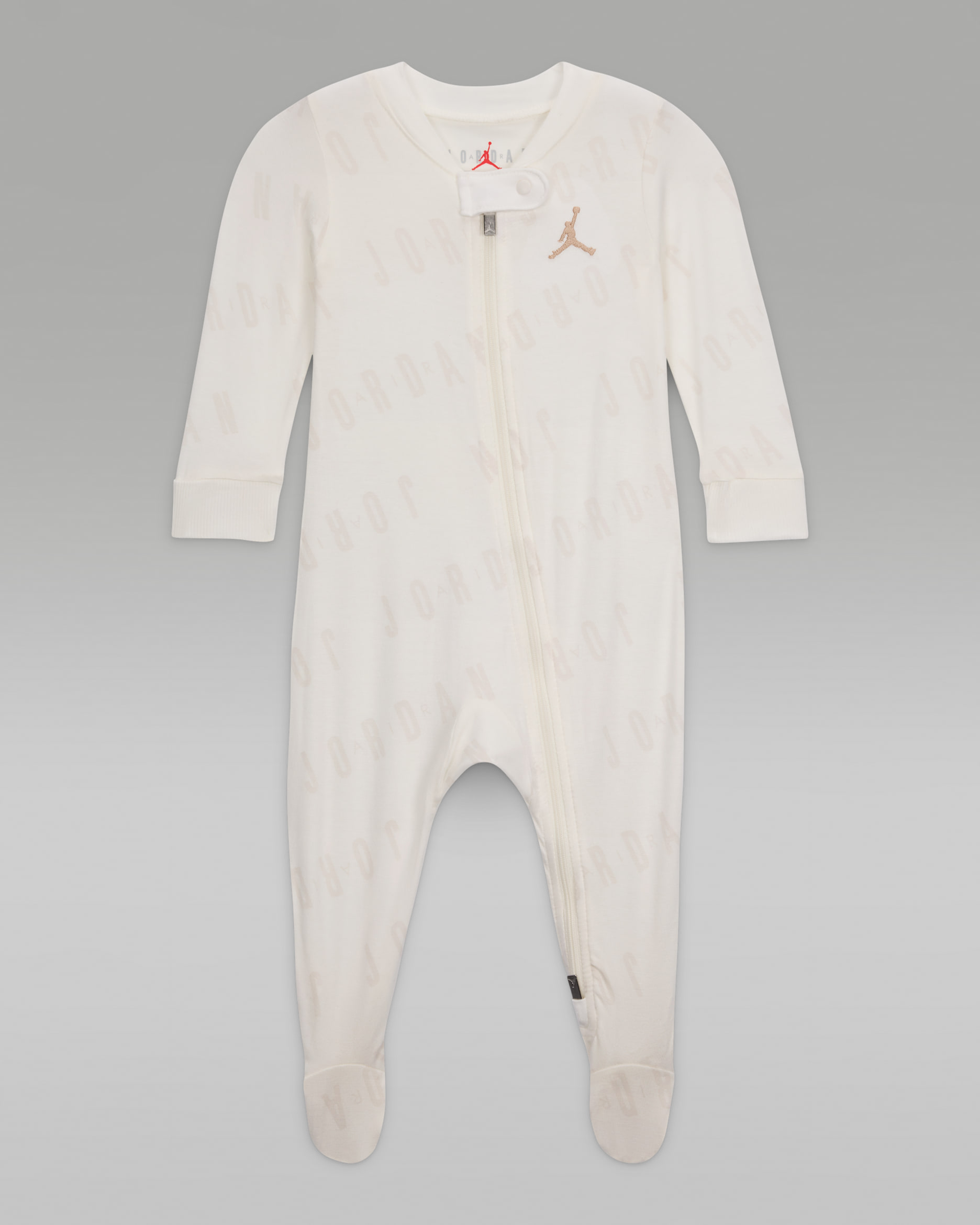 Jordan Baby (0–9M) Bubble Footed Overalls - Light Silver