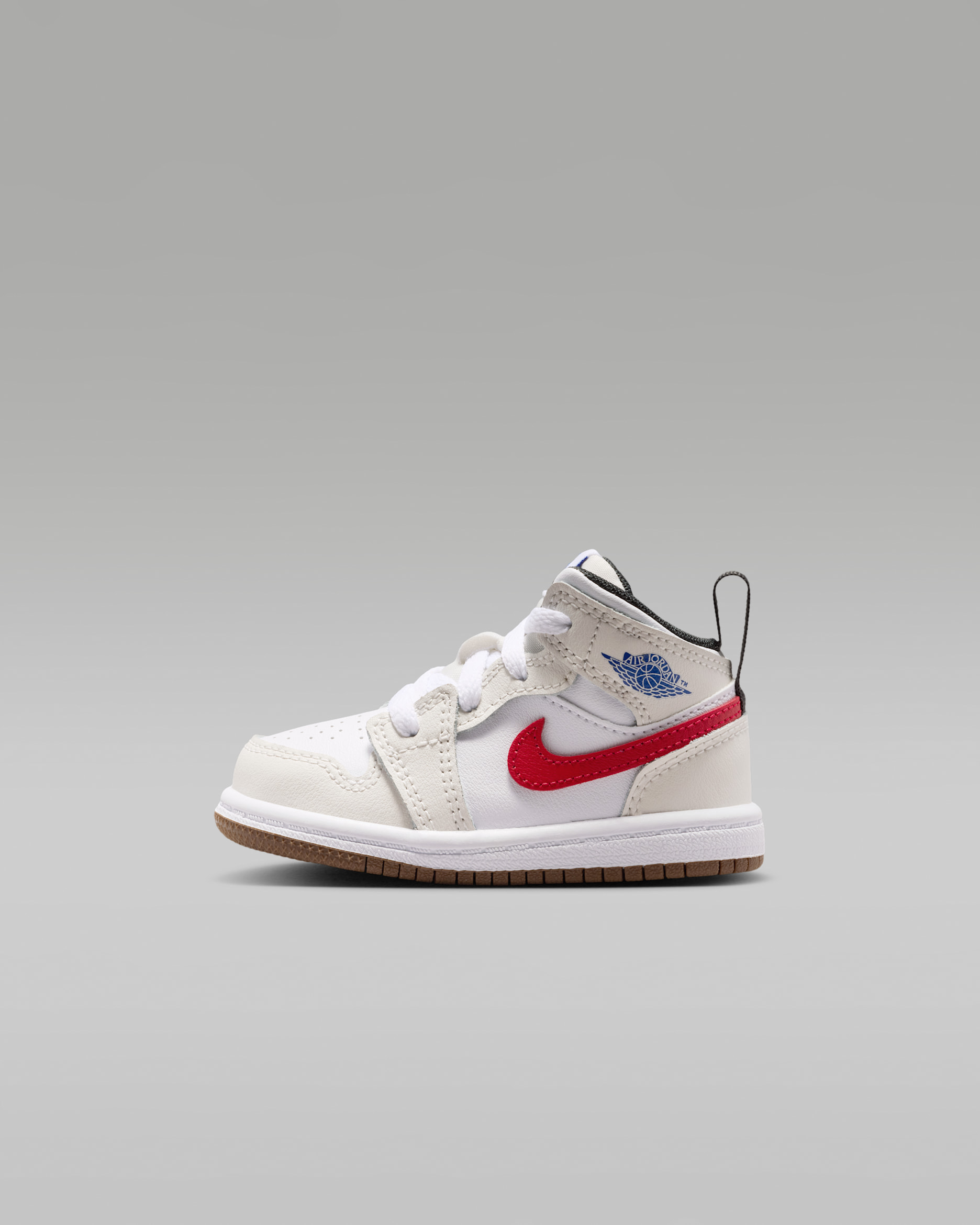 Jordan 1 Mid-sko til babyer/småbørn - Phantom/hvid/Sail/Game Royal