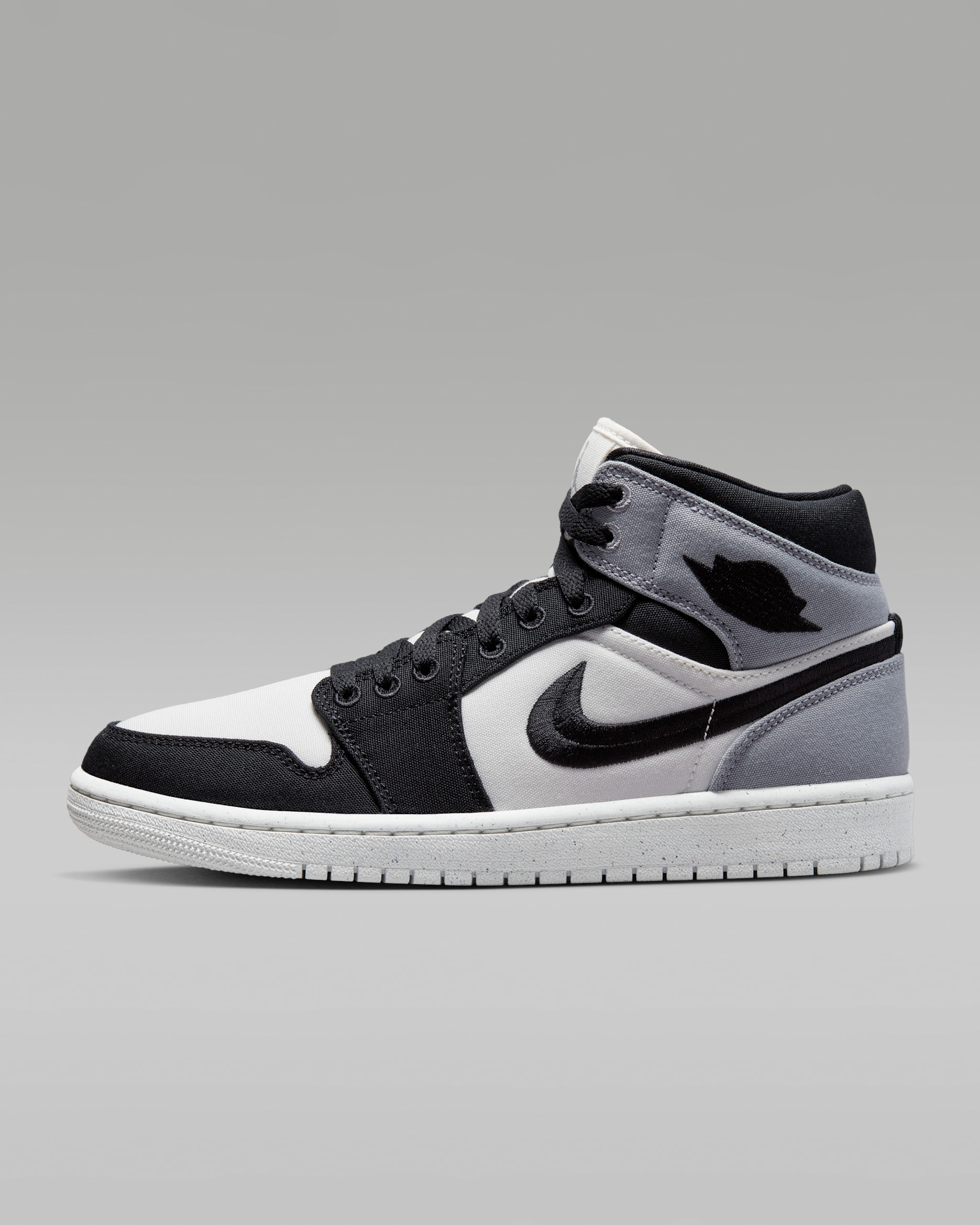 Air Jordan 1 Mid SE Women's Shoes - Sail/Light Steel Grey/Black