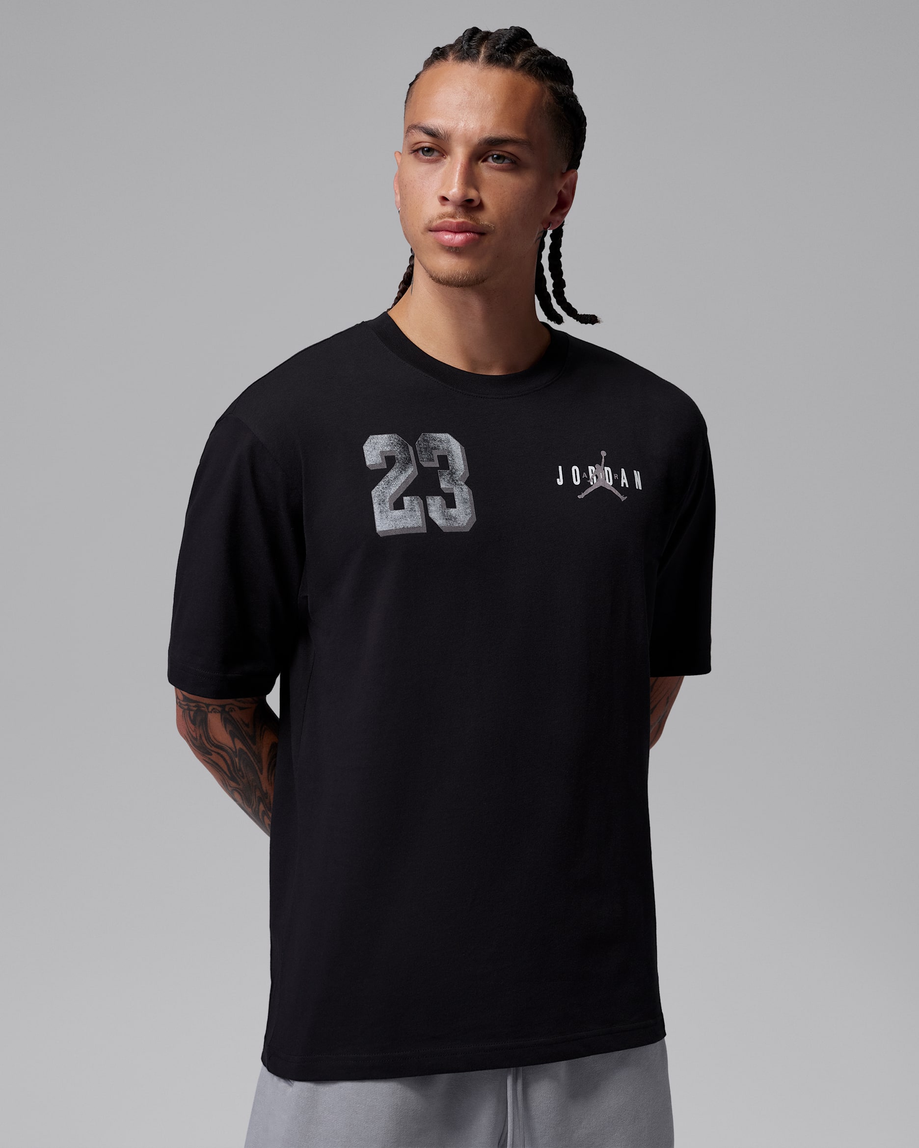Jordan Brooklyn Men's Graphic T-Shirt - Black/White