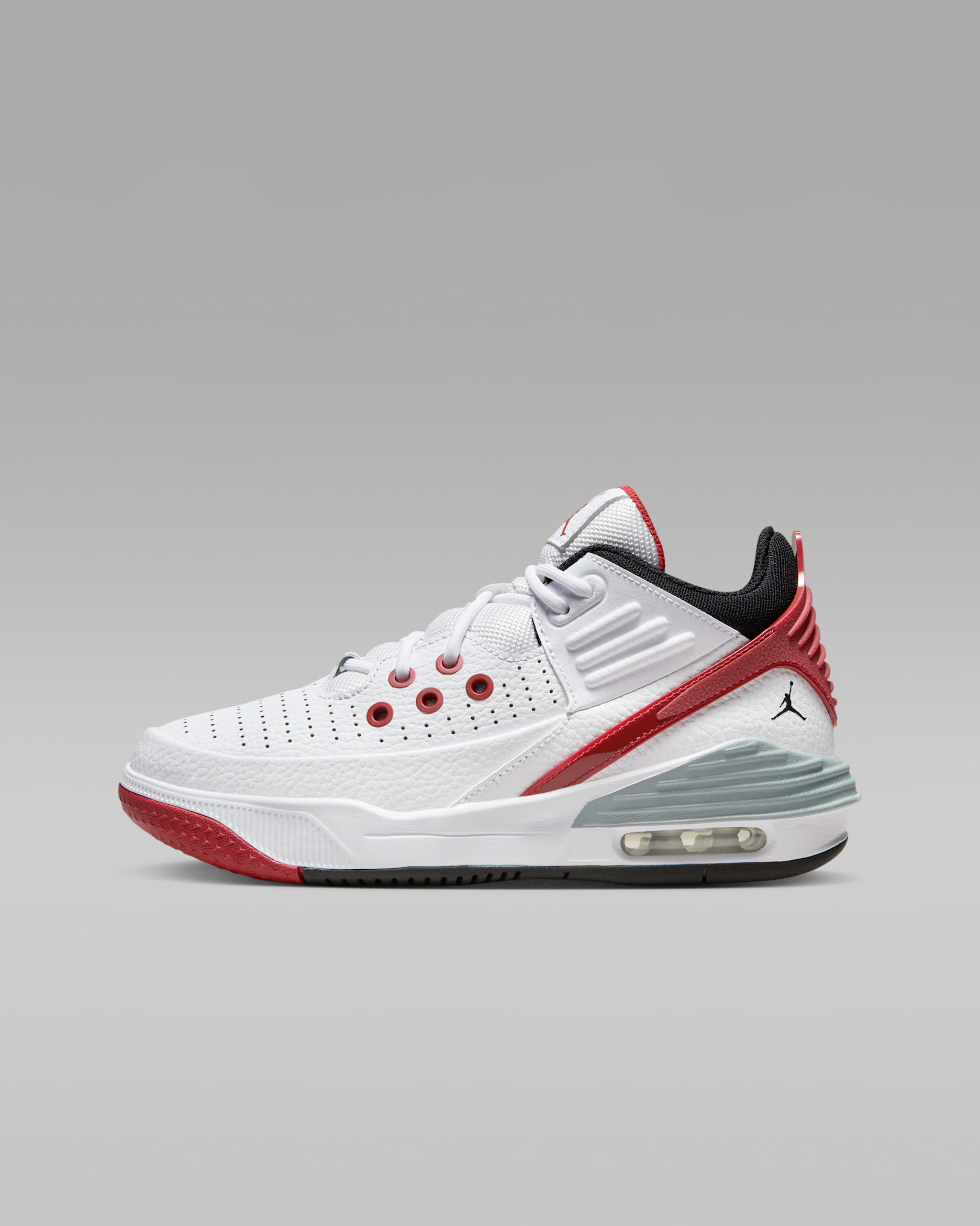 Jordan Max Aura 5 Older Kids' Shoes - White/Varsity Red/Wolf Grey/Black