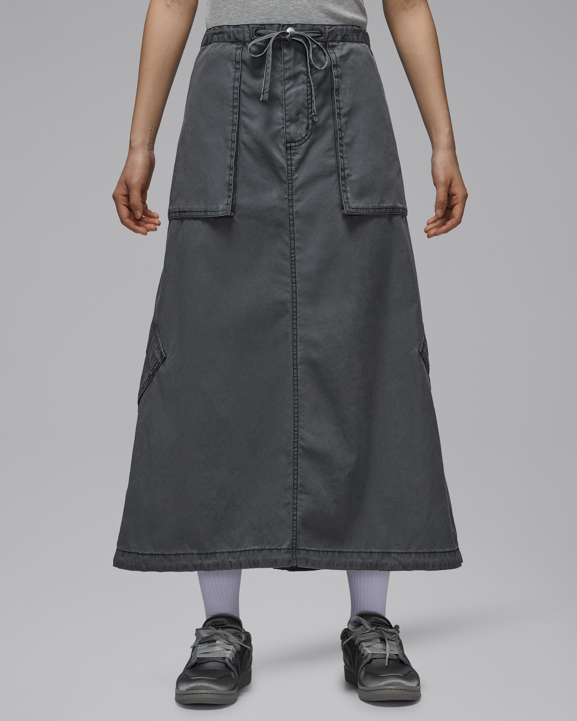 조던 시카고 여성 파라슈트 스커트 - 블랙