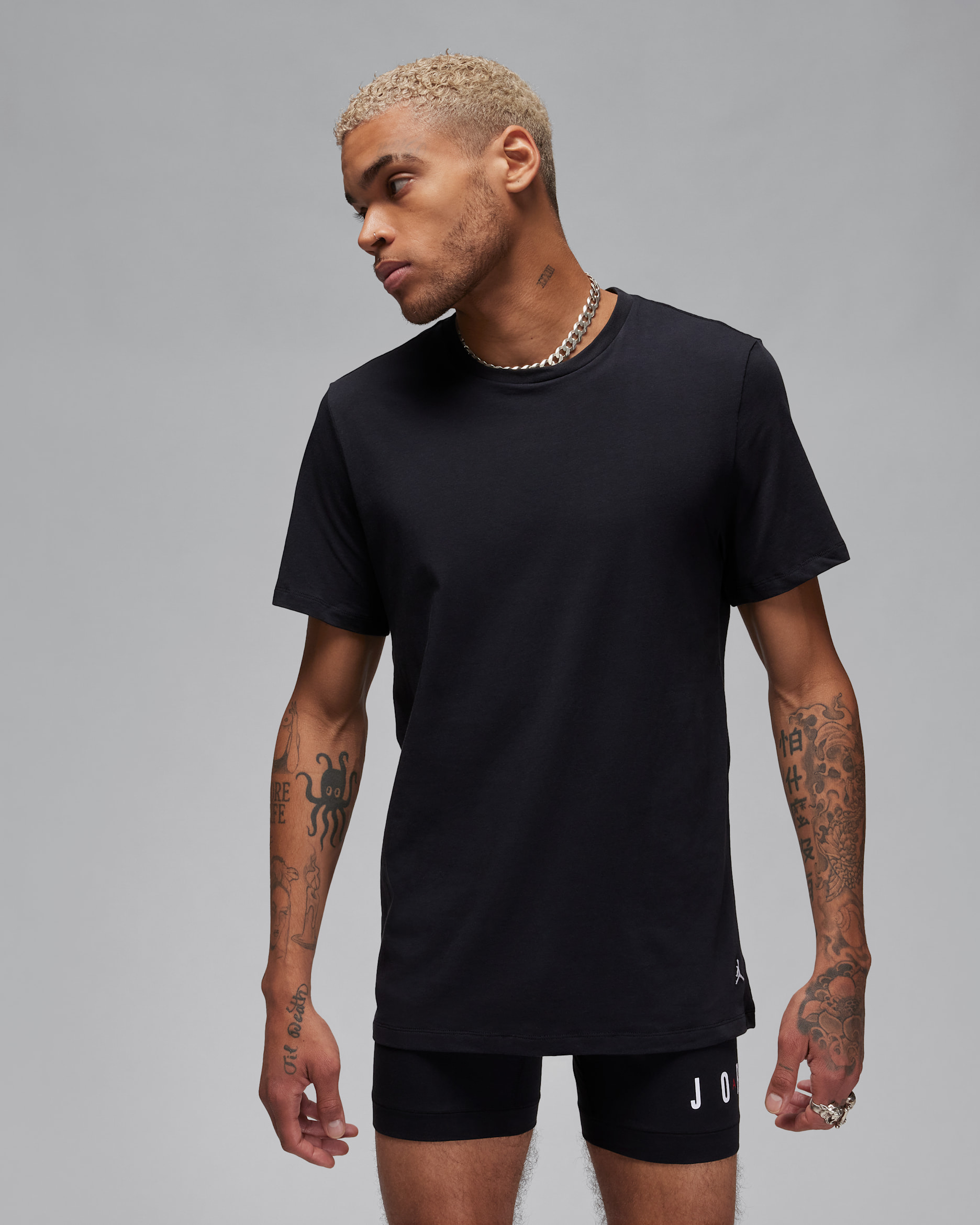 Jordan Men's Flight Base T-Shirts (2-Pack) - Black/White