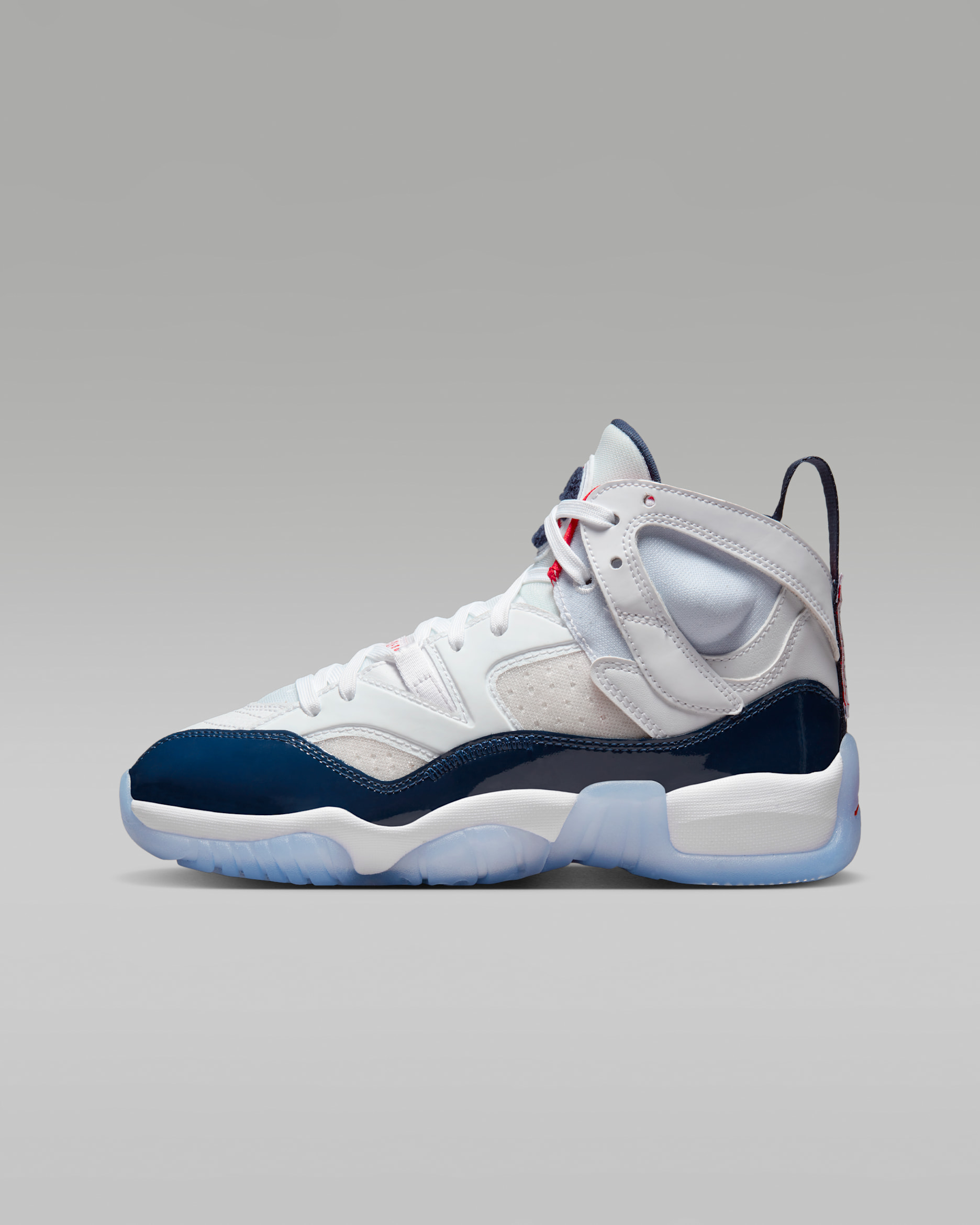 Jumpman Two Trey Older Kids' Shoes - White/University Red/Navy