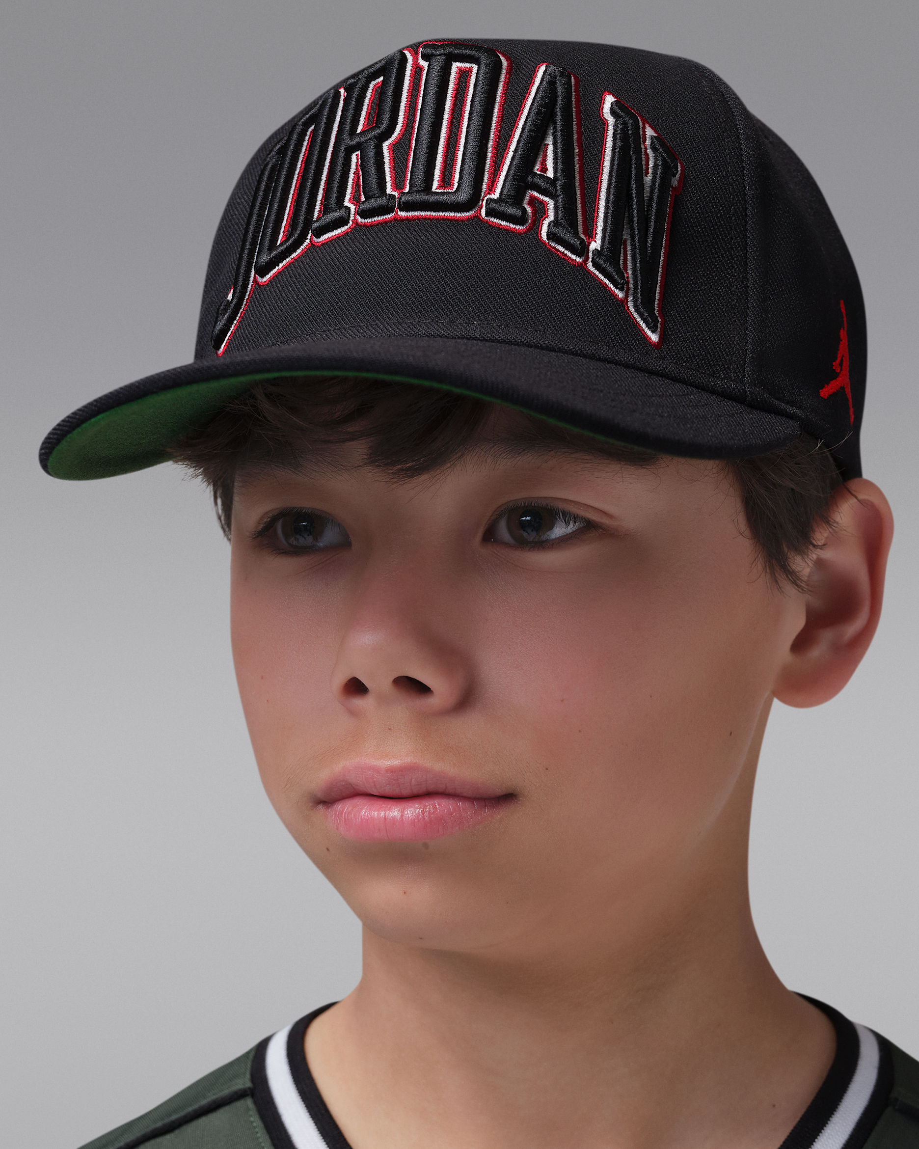 Gorra AJ13 Cherry Dice para niños talla grande Jordan - Negro