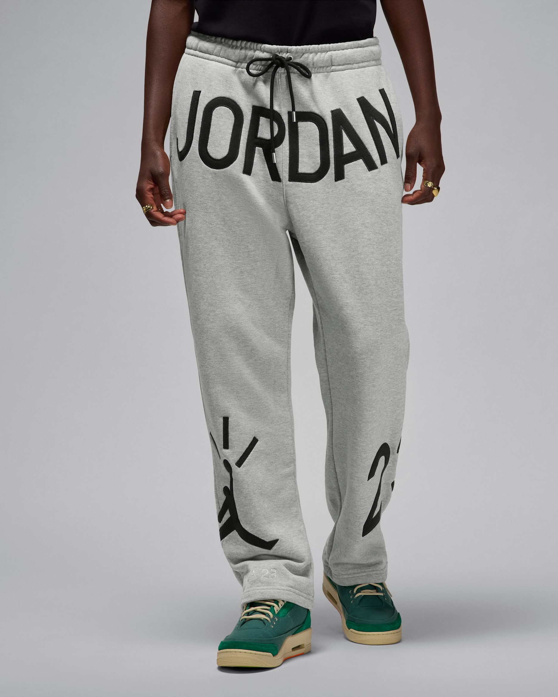 Jordan x Nina Chanel Abney Fleece Pants - Dark Grey Heather