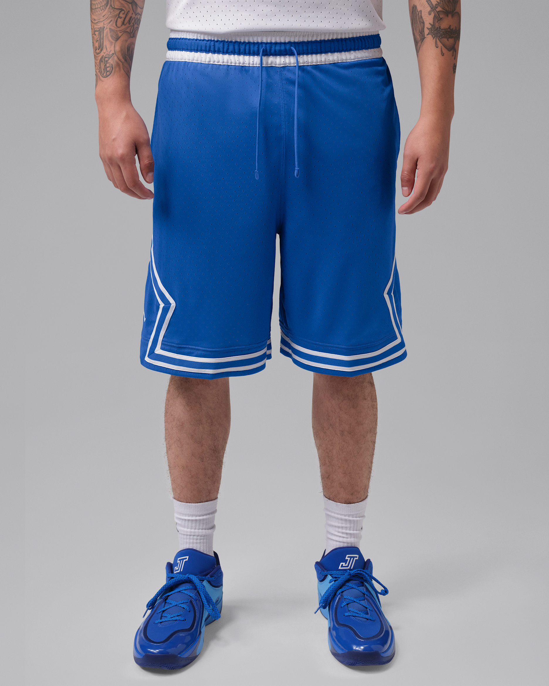 Jordan Sport Men's Dri-FIT 9" Diamond Shorts - Royal Blue/Royal Blue/White