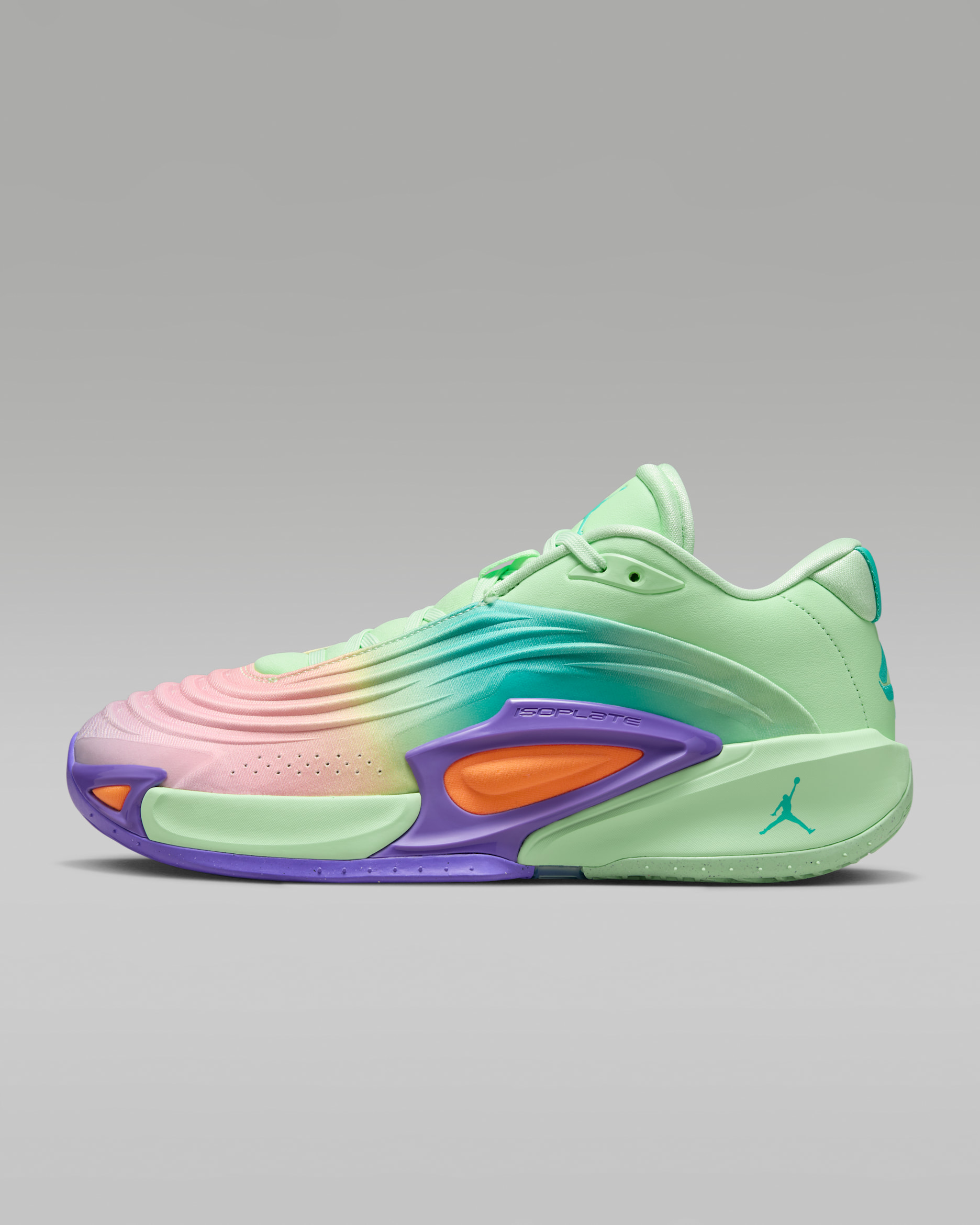 ルカ 3 PF "Blurred Vision" バスケットボールシューズ - ベイパーグリーン/コーン/サイキックパープル/ハイパージェイド