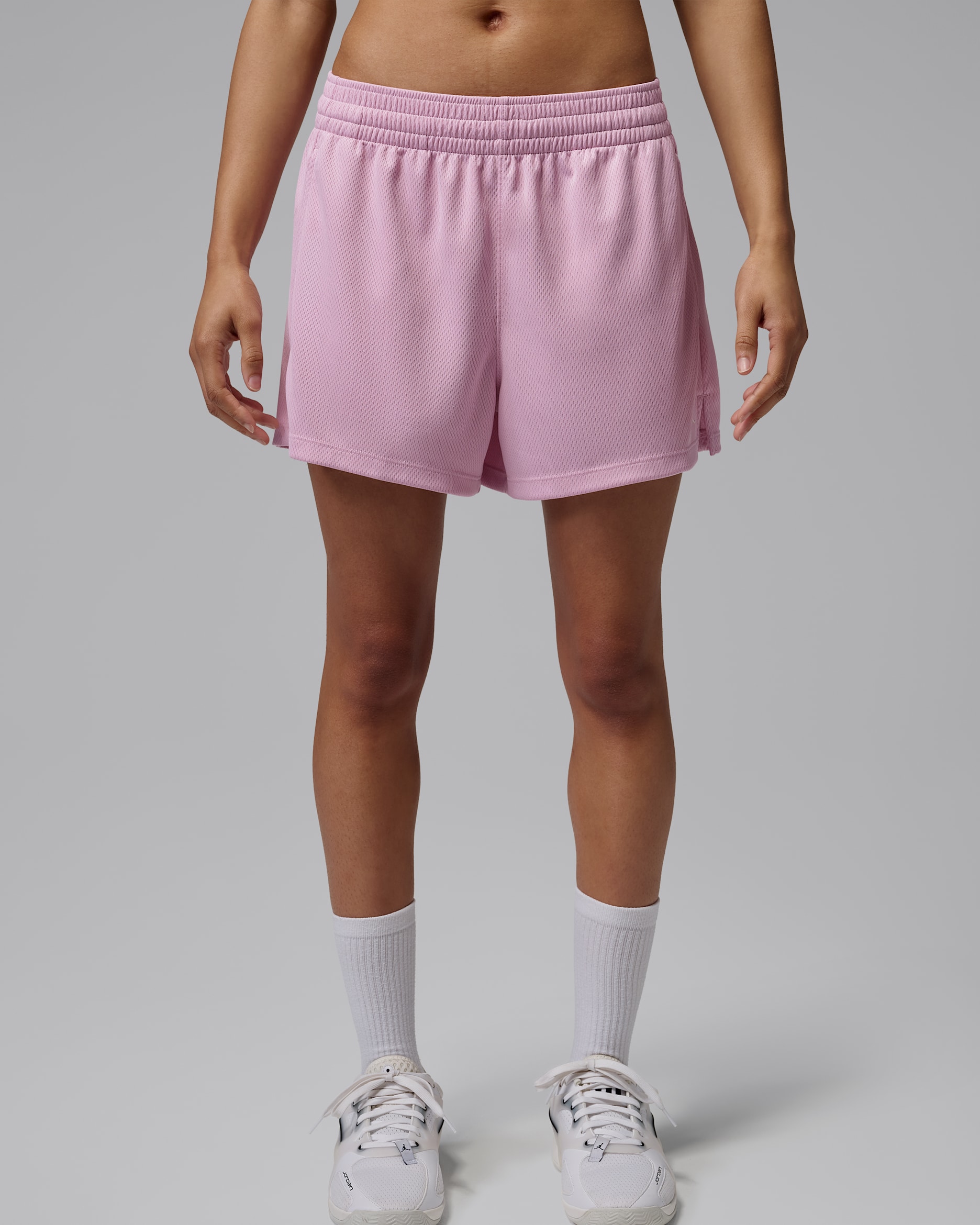 Jordan Sport Women's Mesh Shorts - Iced Carmine/White