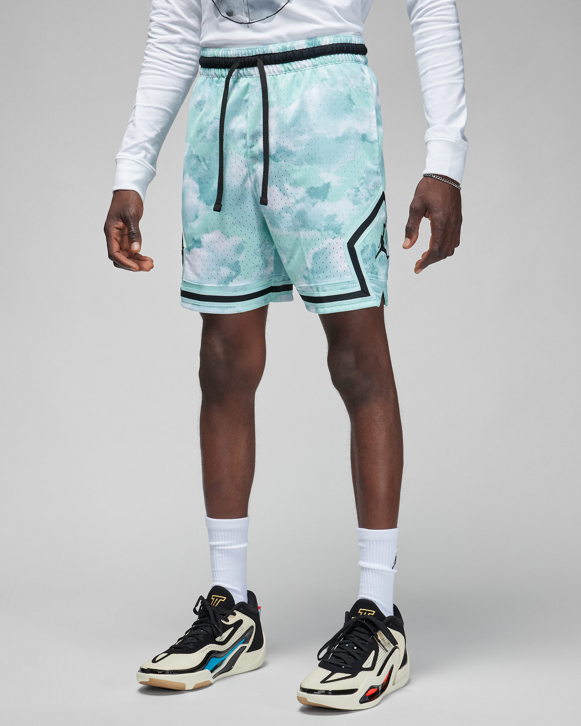 Jordan Dri-FIT Sport Men's Diamond Shorts - Jade Ice/Black/Black