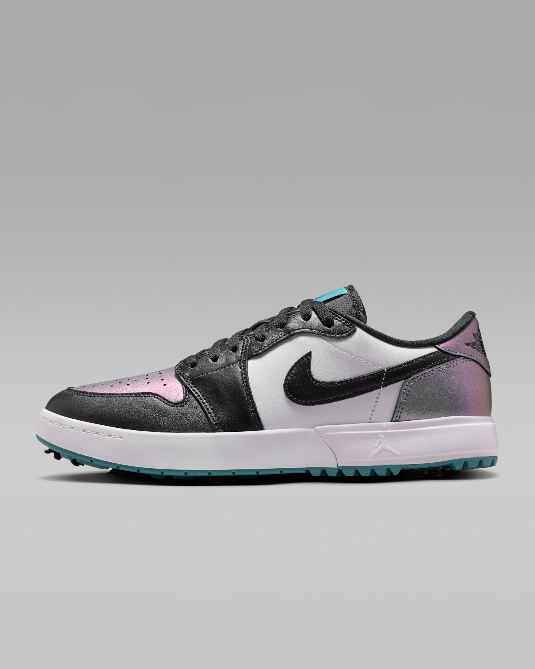 Air Jordan 1 Low G Spiked Golf Shoes - Mineral Teal/White/Black