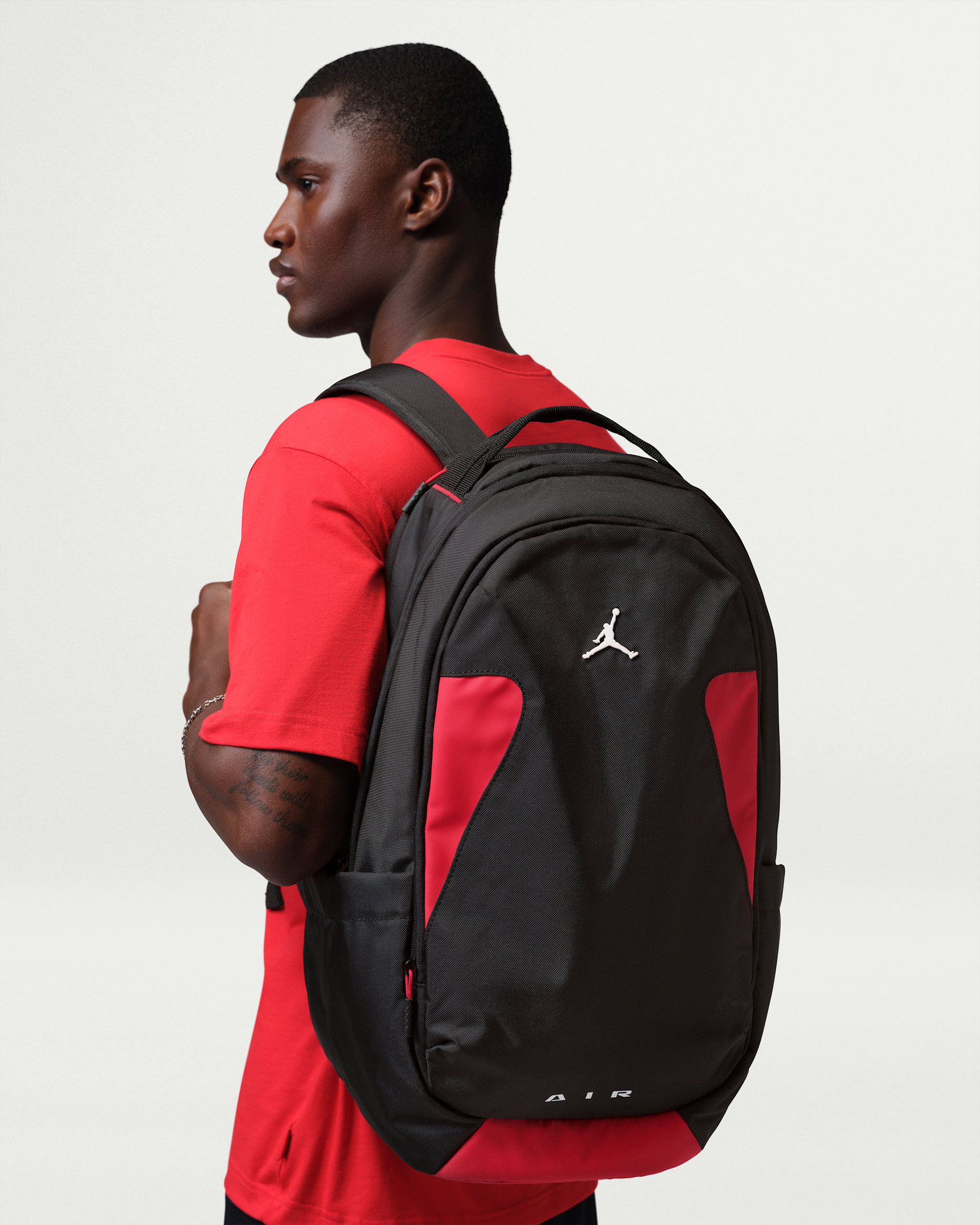 Jordan Pro Rucksack (33 l) - Schwarz/Gym Red