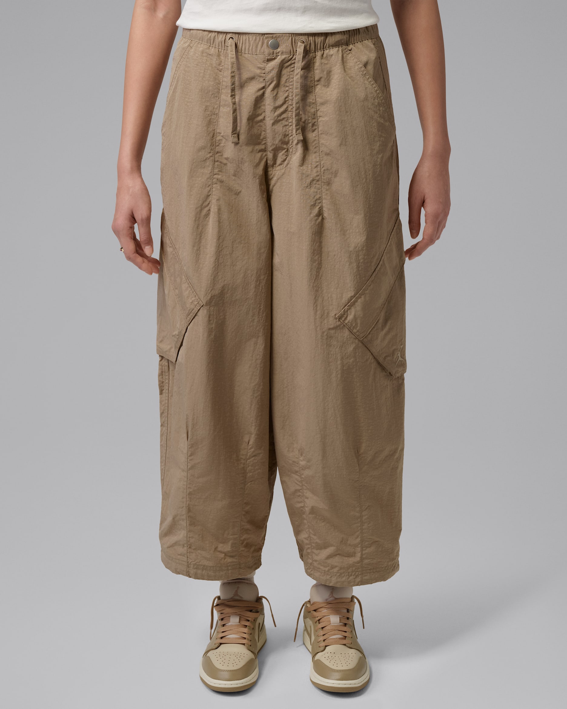 조던 플라이트 시카고 여성 파라슈트 팬츠 - 카키/카키