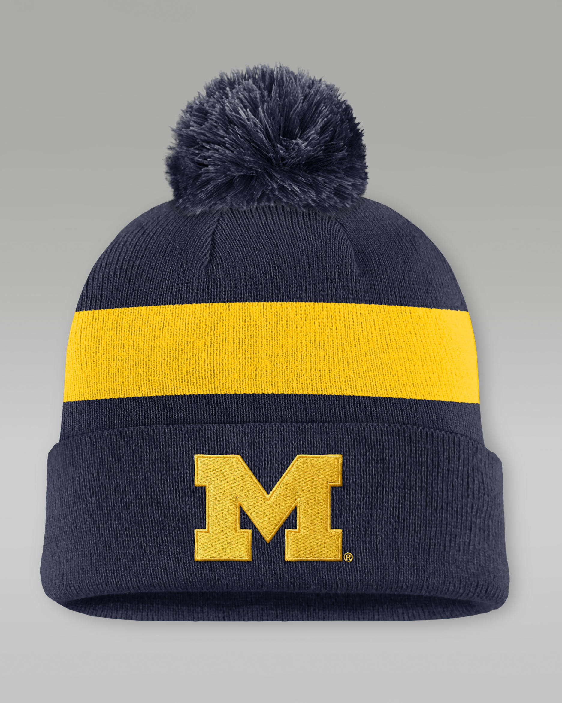 Michigan Peak Men's Jordan Brand College Cuffed Beanie - Navy
