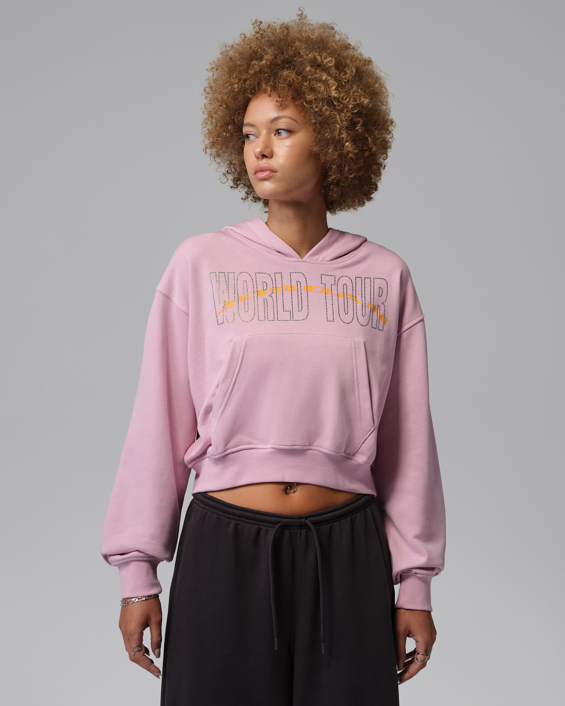 Sudadera con gorro sin cierre para mujer Jordan Brooklyn Fleece - Carmín helado