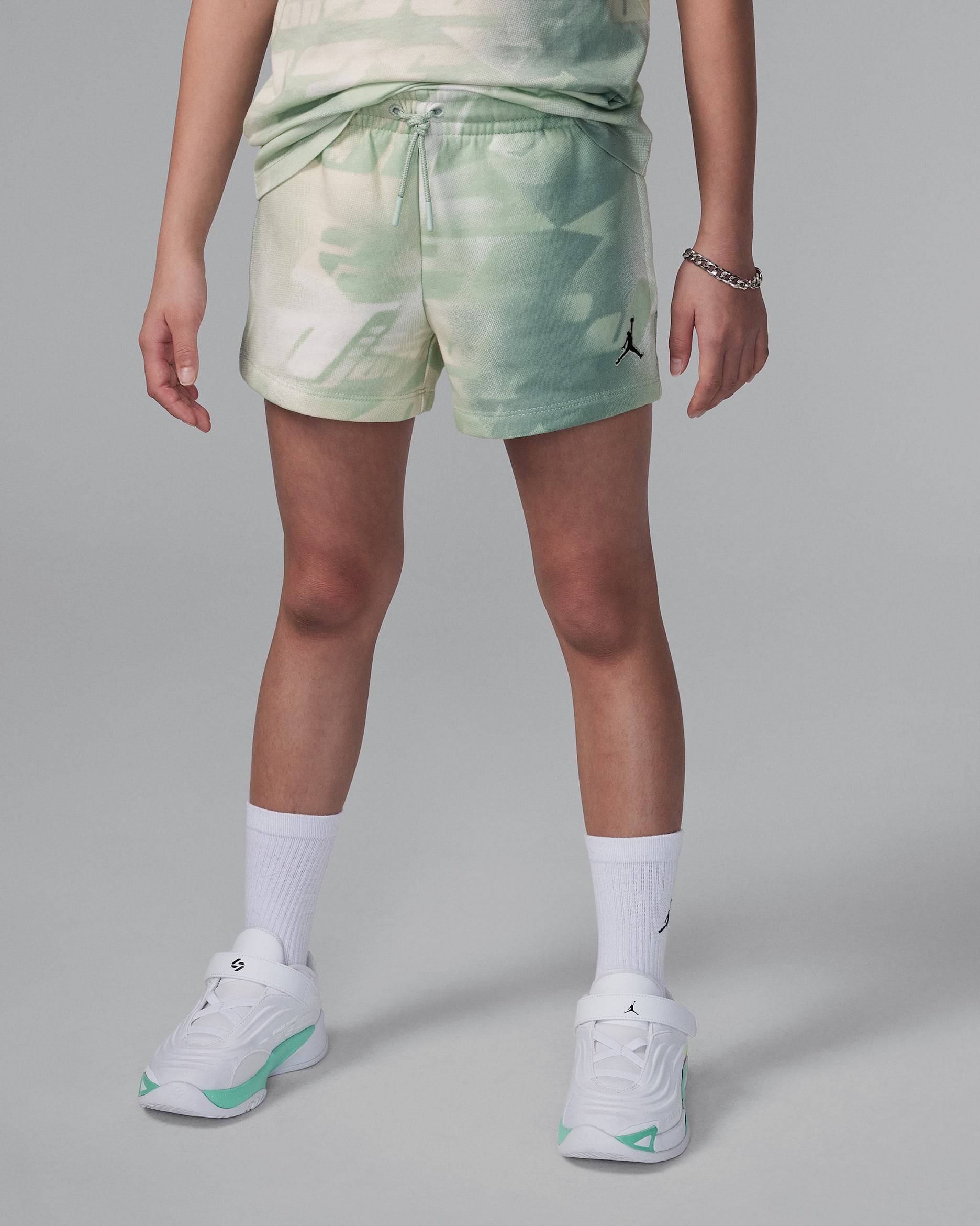 Shorts estampados Jordan Triple Team para niño talla grande - Espuma de mar