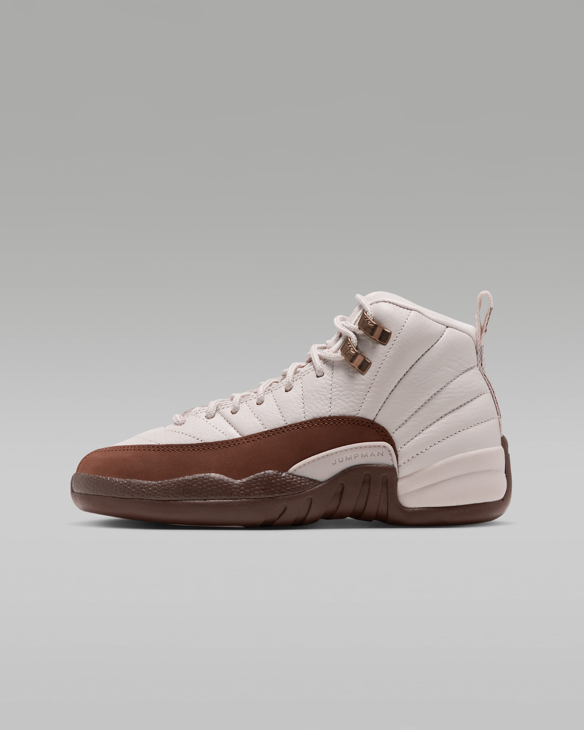 Chaussure Air Jordan 12 Retro "Fireside" pour pré-ado - Light Orewood Brown/Cacao Wow/Team Red/Multicolore