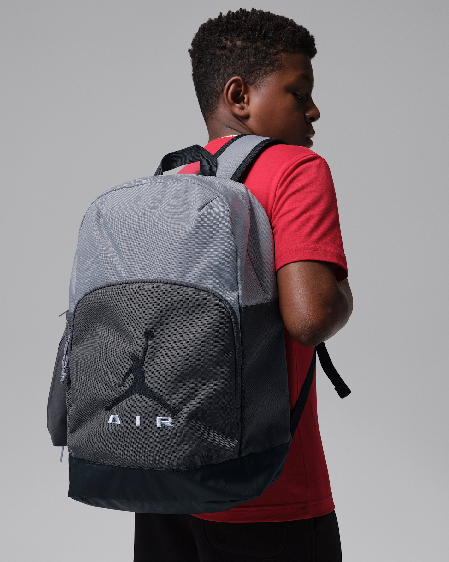Jordan Big Kids' Air Raid Backpack (17L) - Wolf Grey