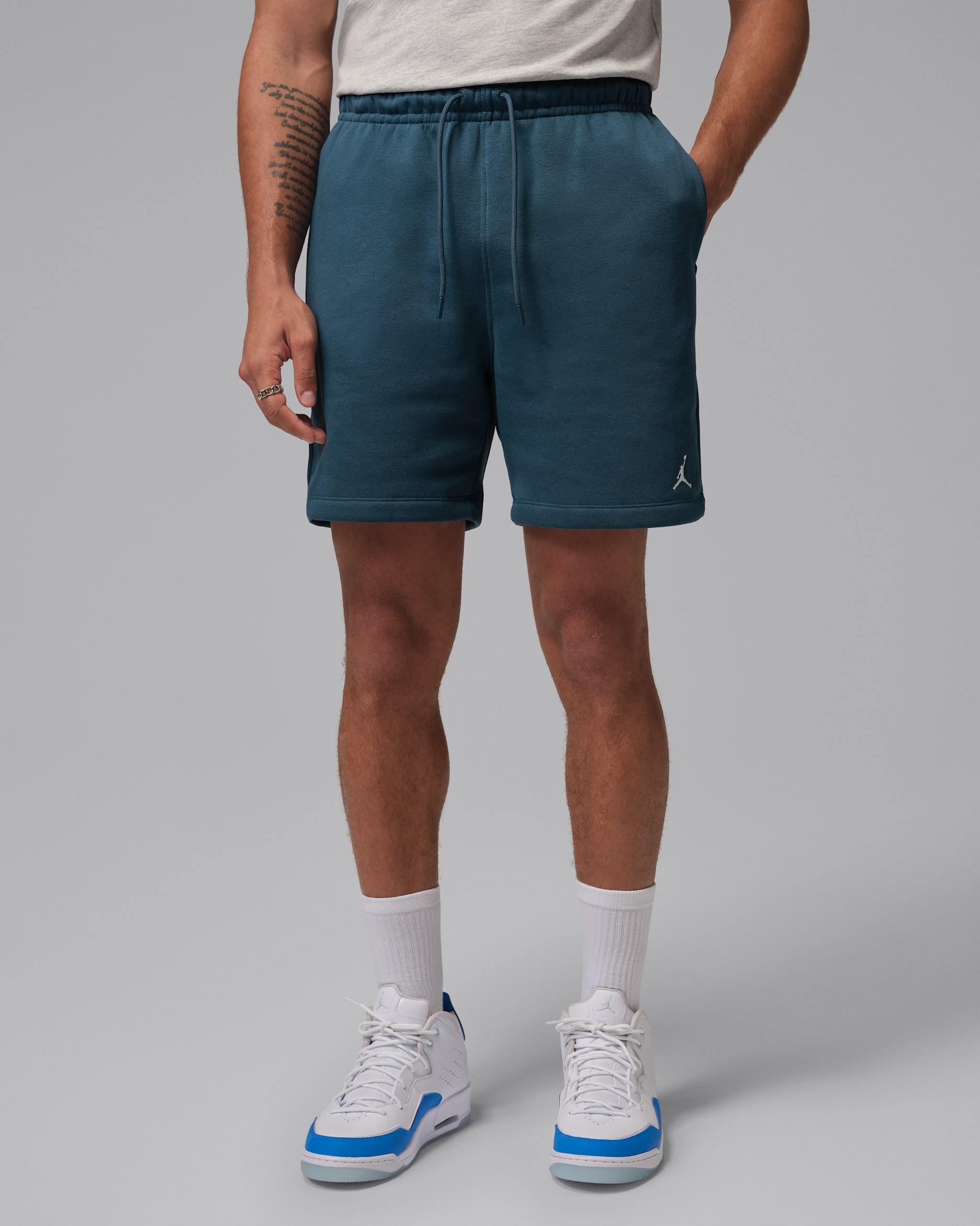 Shorts para hombre Jordan Brooklyn Fleece - Azul escuadrón/Blanco