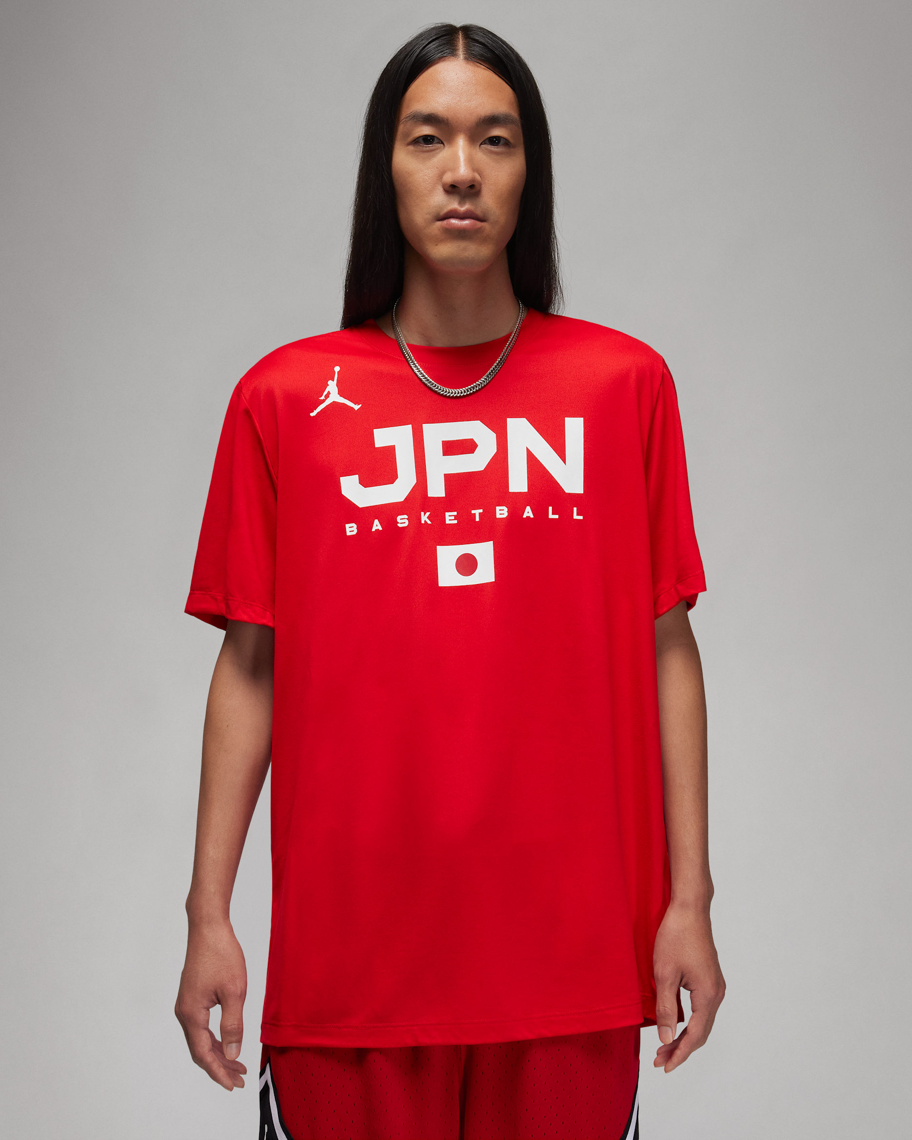 Japan Men's Jordan Dri-FIT Basketball Training T-Shirt - University Red
