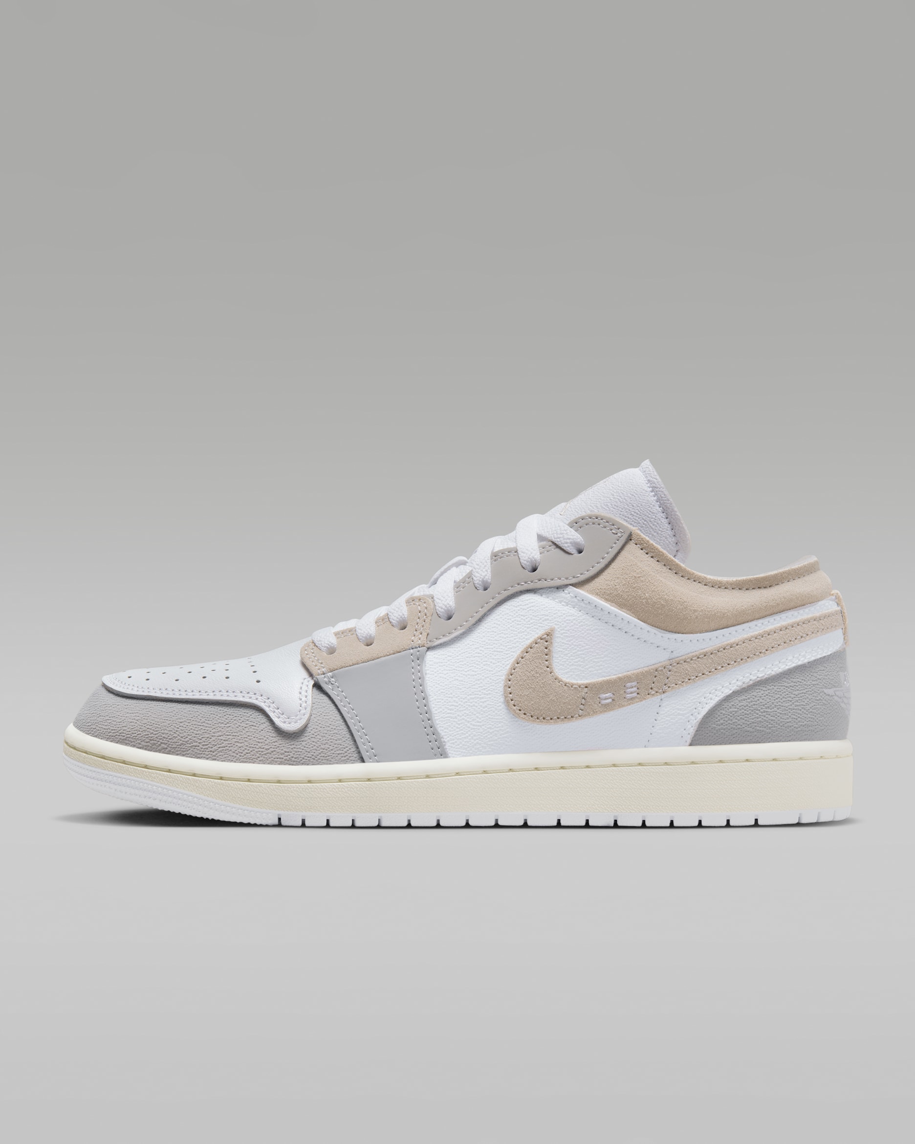 Air Jordan 1 Low SE Craft Men's Shoes - Tech Grey/White/Sail/Light Orewood Brown