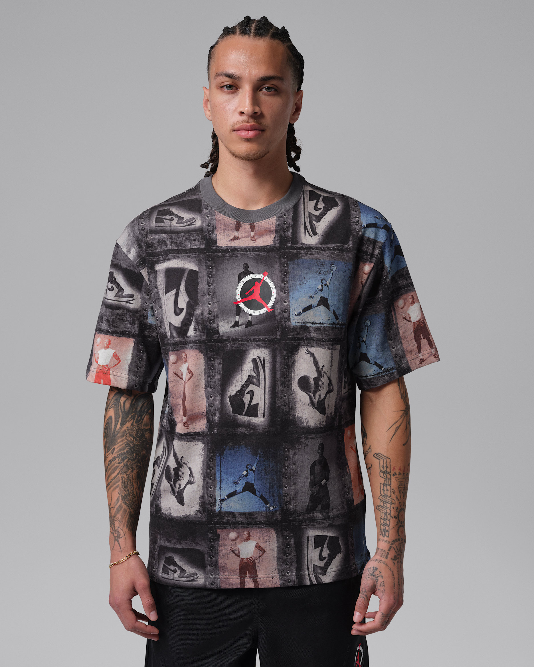 Jordan Flight Club Men's Printed T-Shirt - Sail