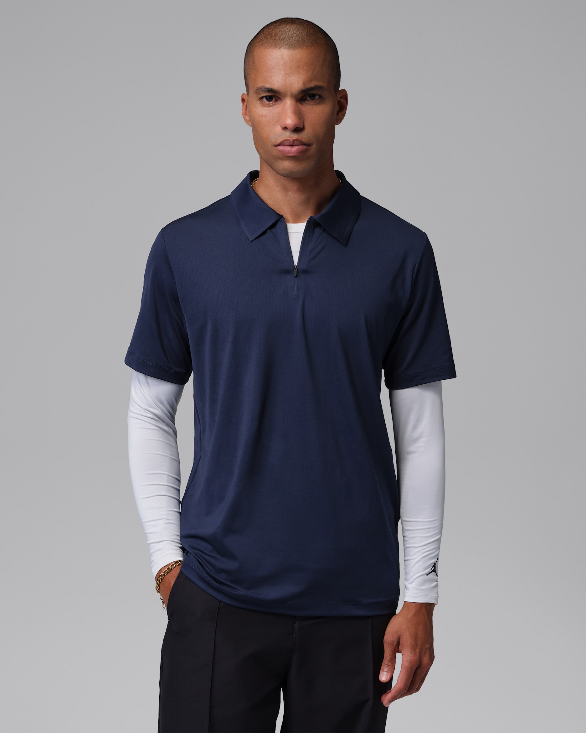 Jordan Sport 男款 Dri-FIT 高爾夫球衫 - Obsidian/黑色/Obsidian