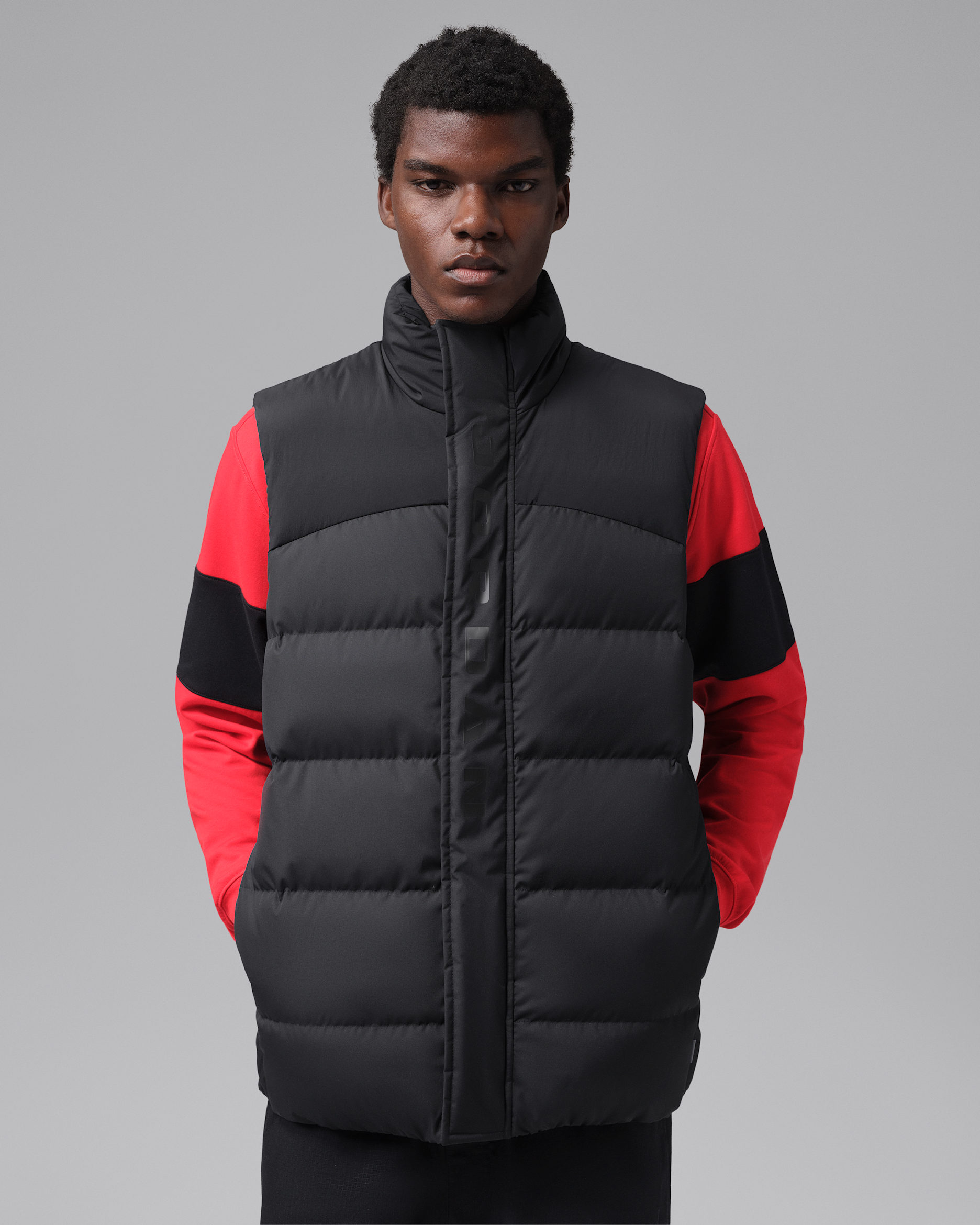 Chaleco de plumón para hombre Jordan Flight - Negro/Negro/Negro